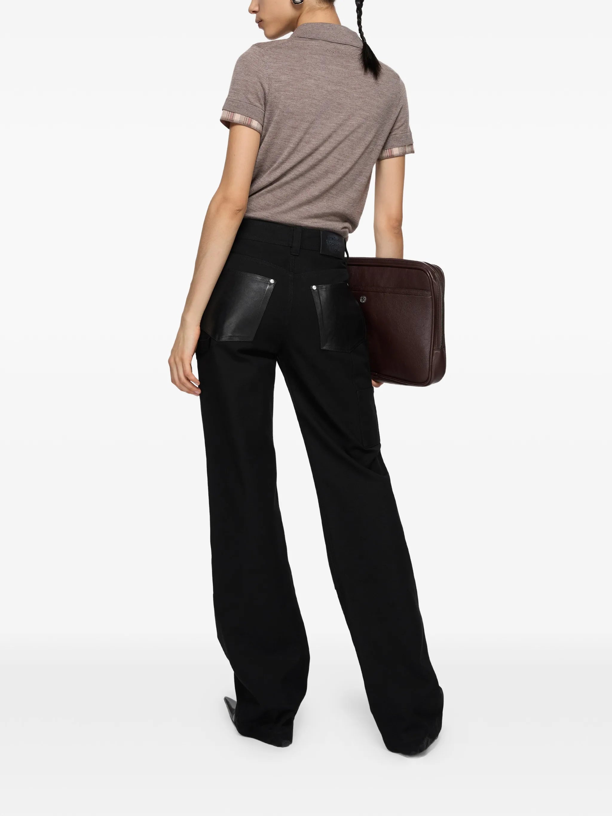 leather-patch trousers