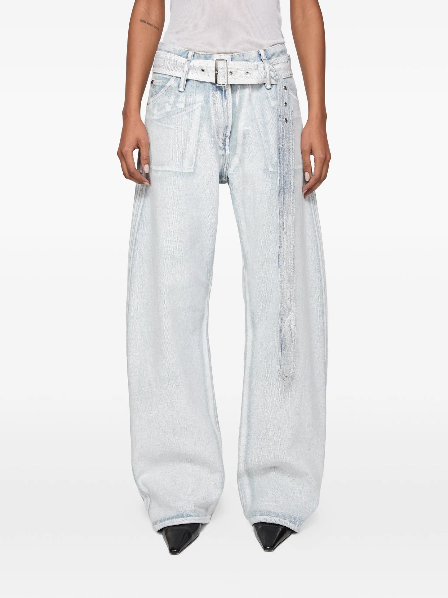 belted jeans
