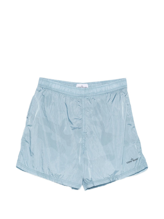 logo-print shorts