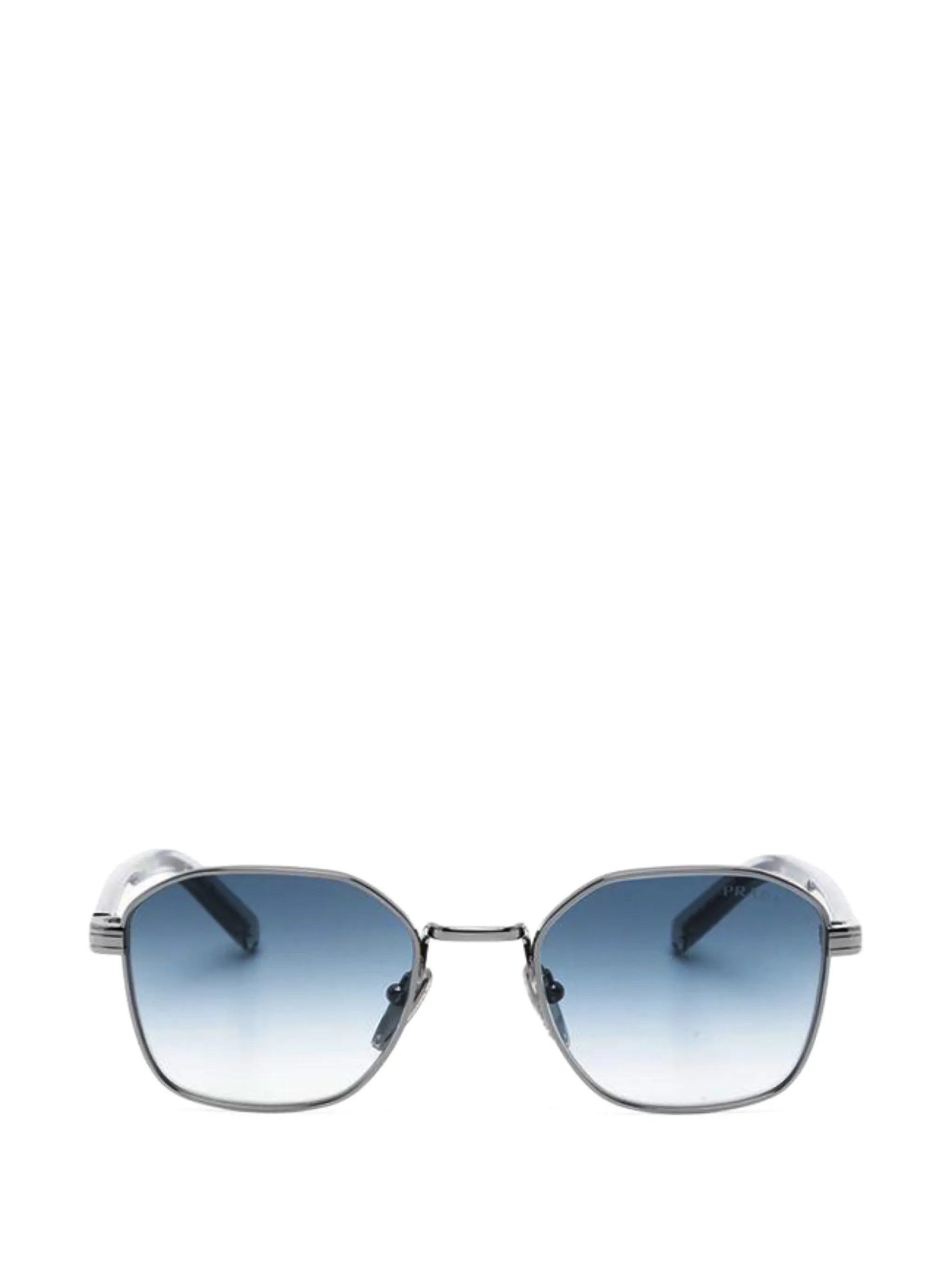 geometric-frame sunglasses