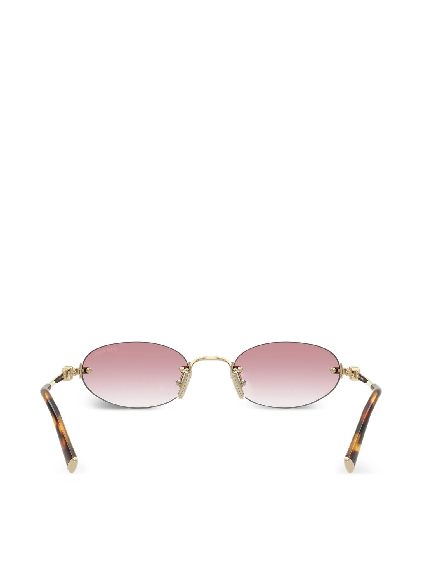oval-frame sunglasses