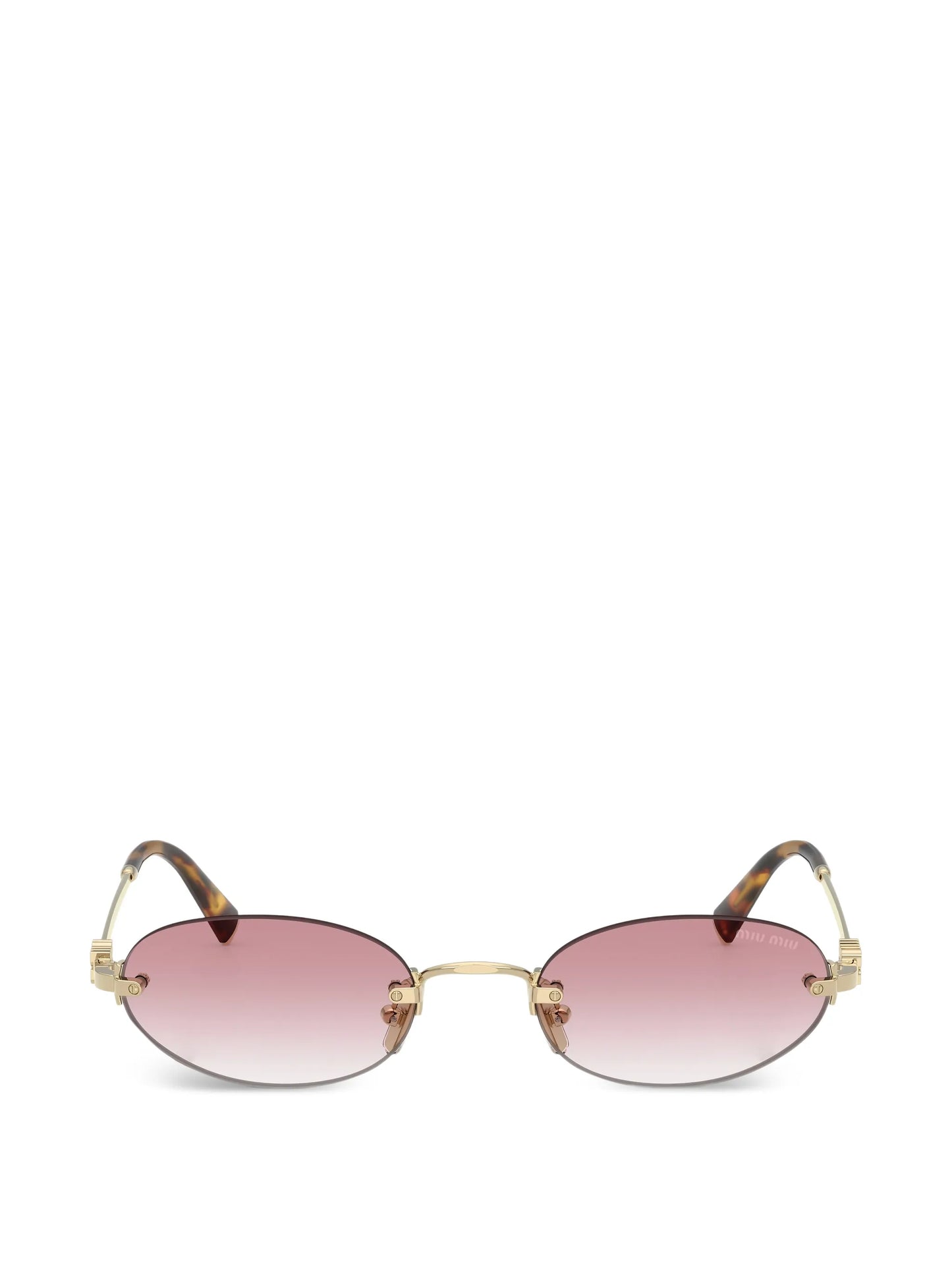 oval-frame sunglasses
