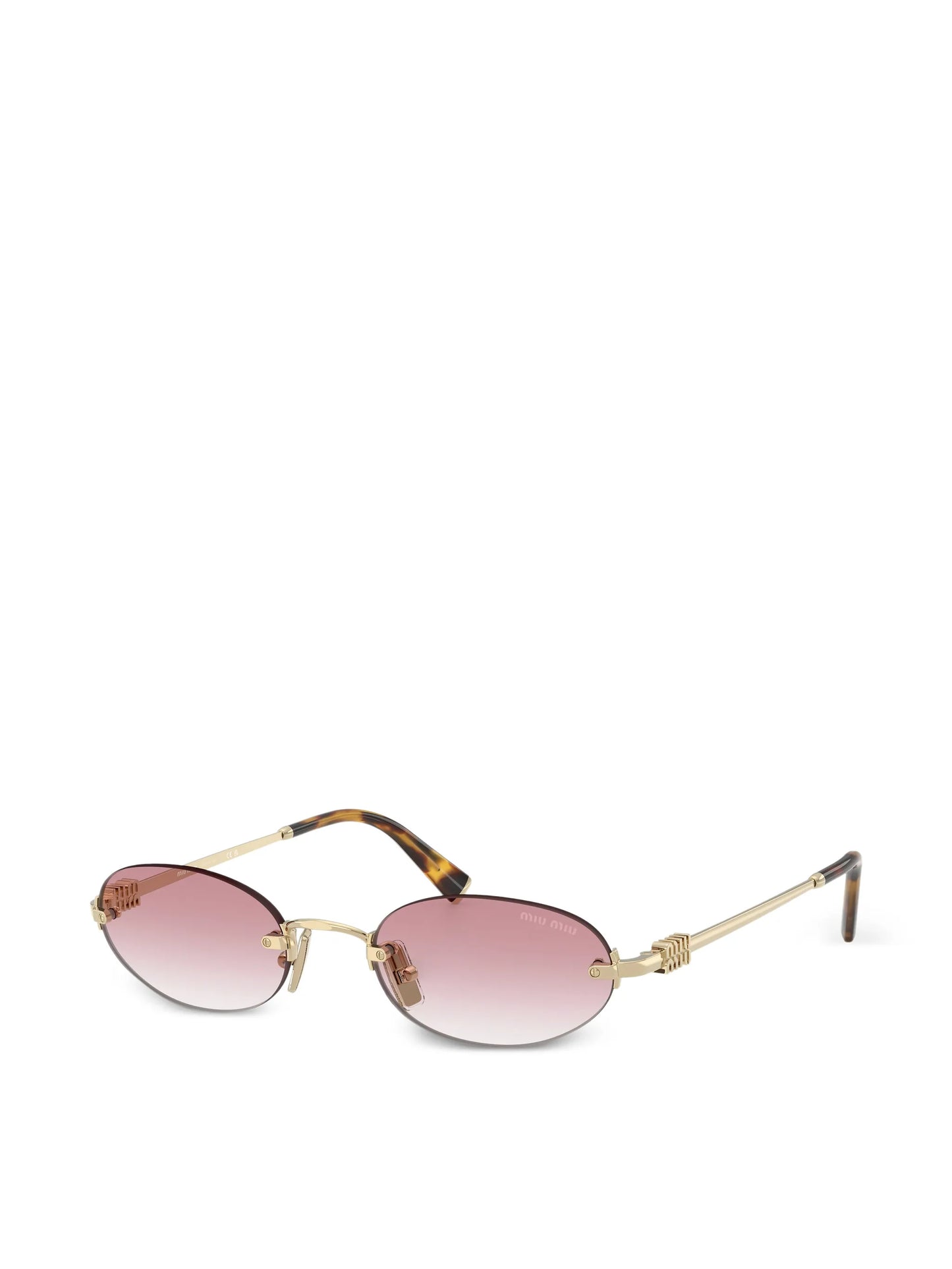 oval-frame sunglasses