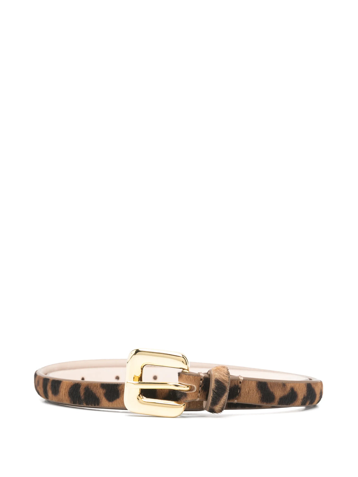 Mara jaguar calf hair gold belt