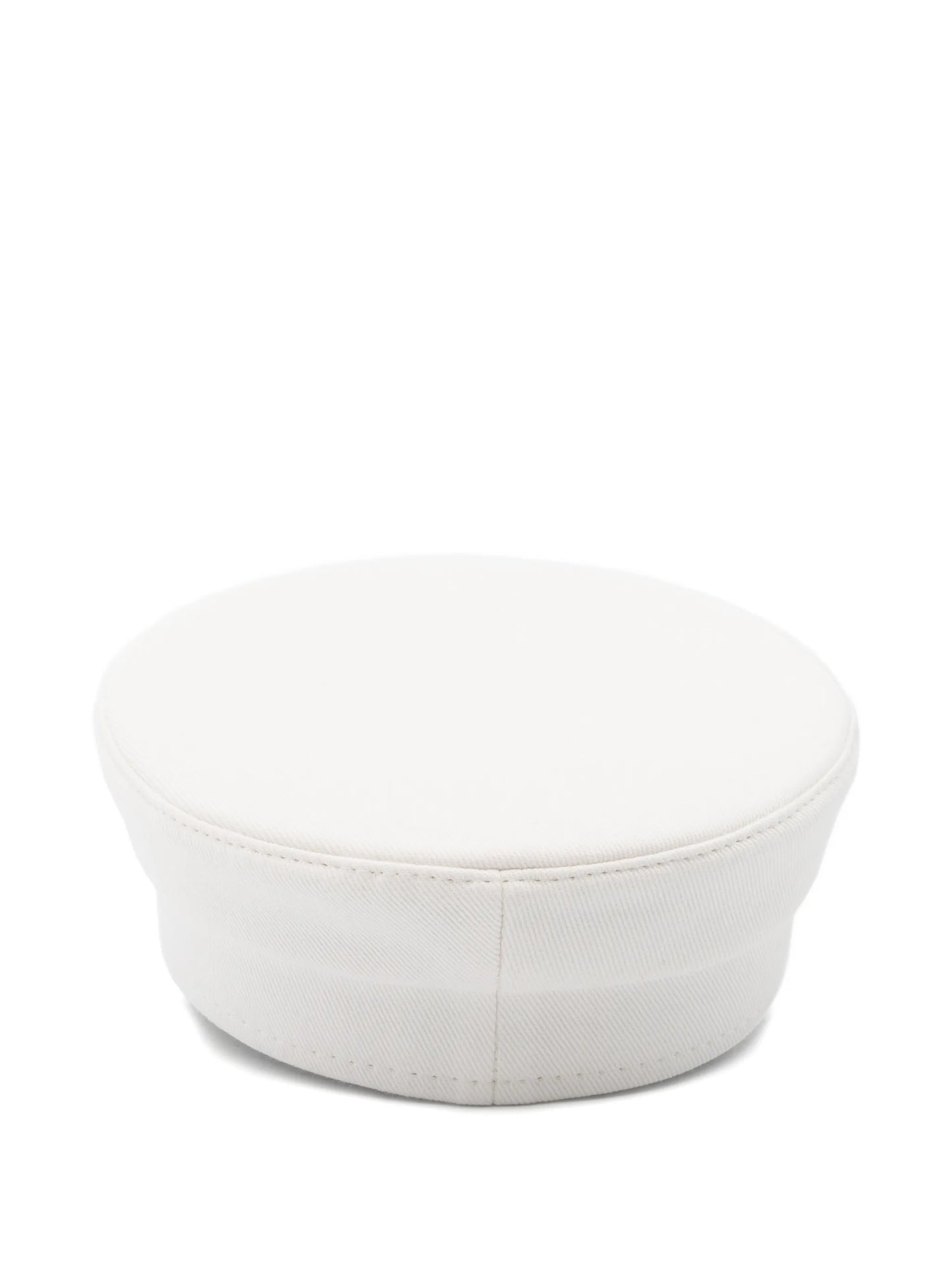 monogram-embellished baker boy cap