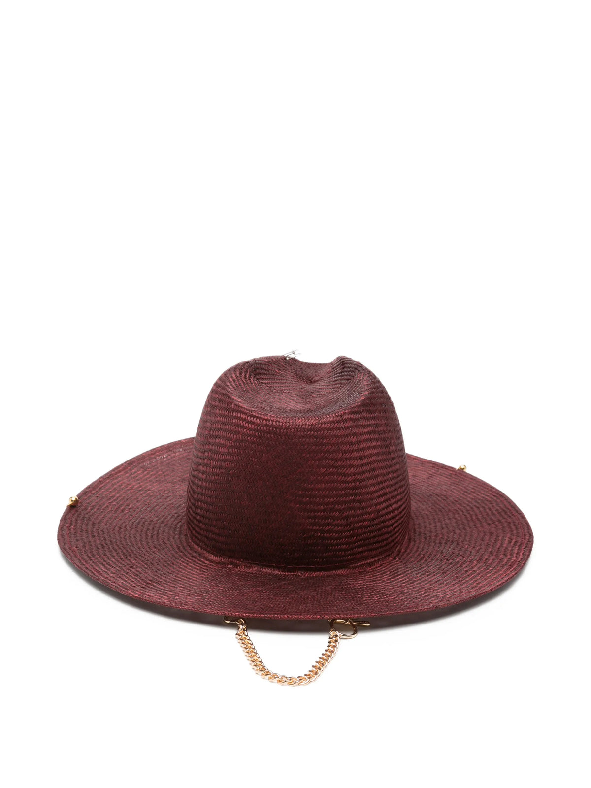 logo-plaque chain-strap hat