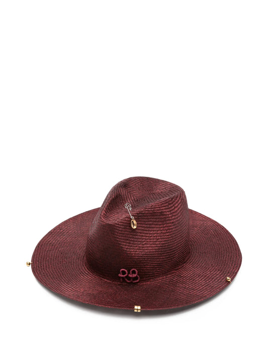 chain-strap fedora hat