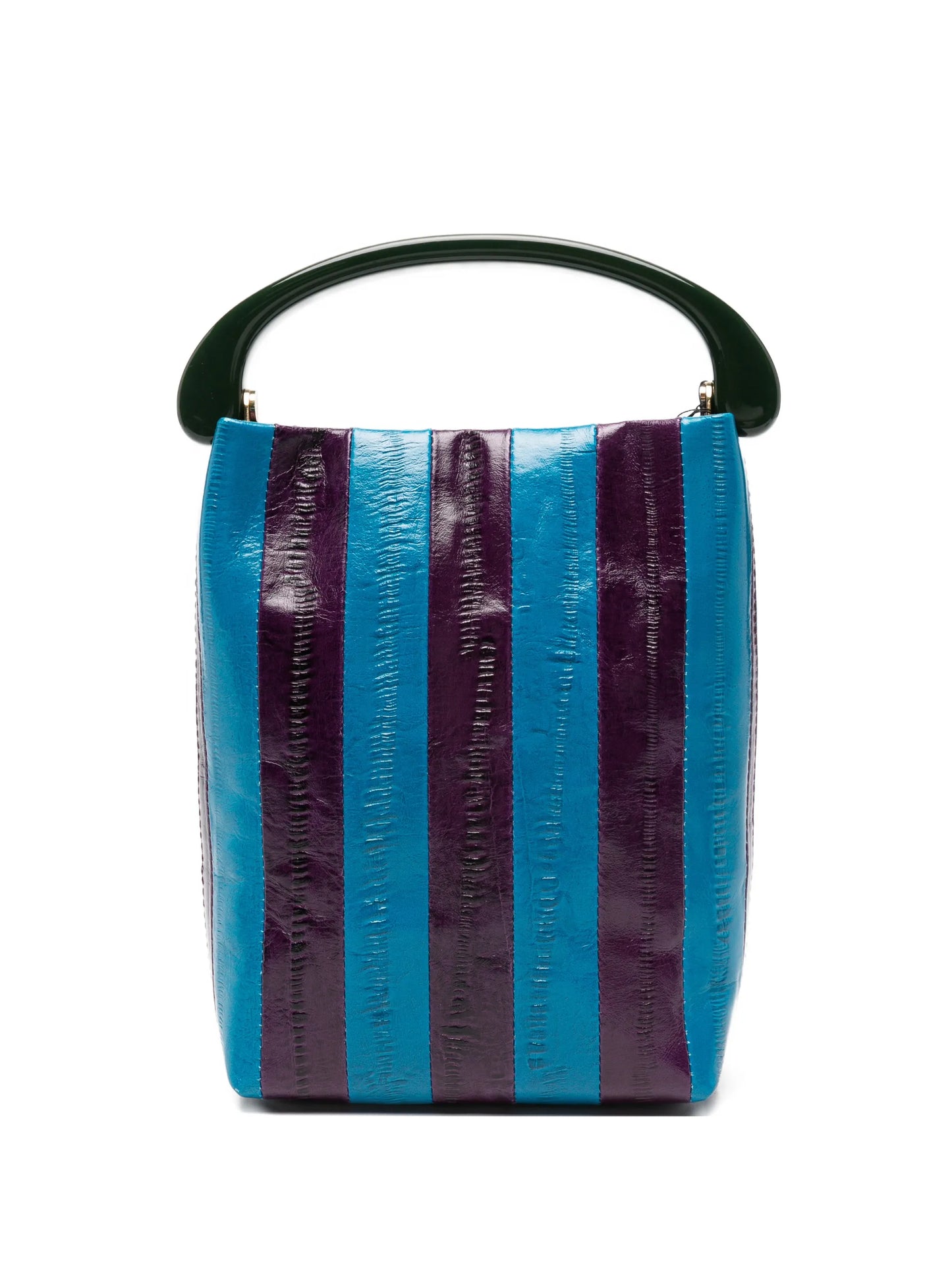 leather top-handle tote bag