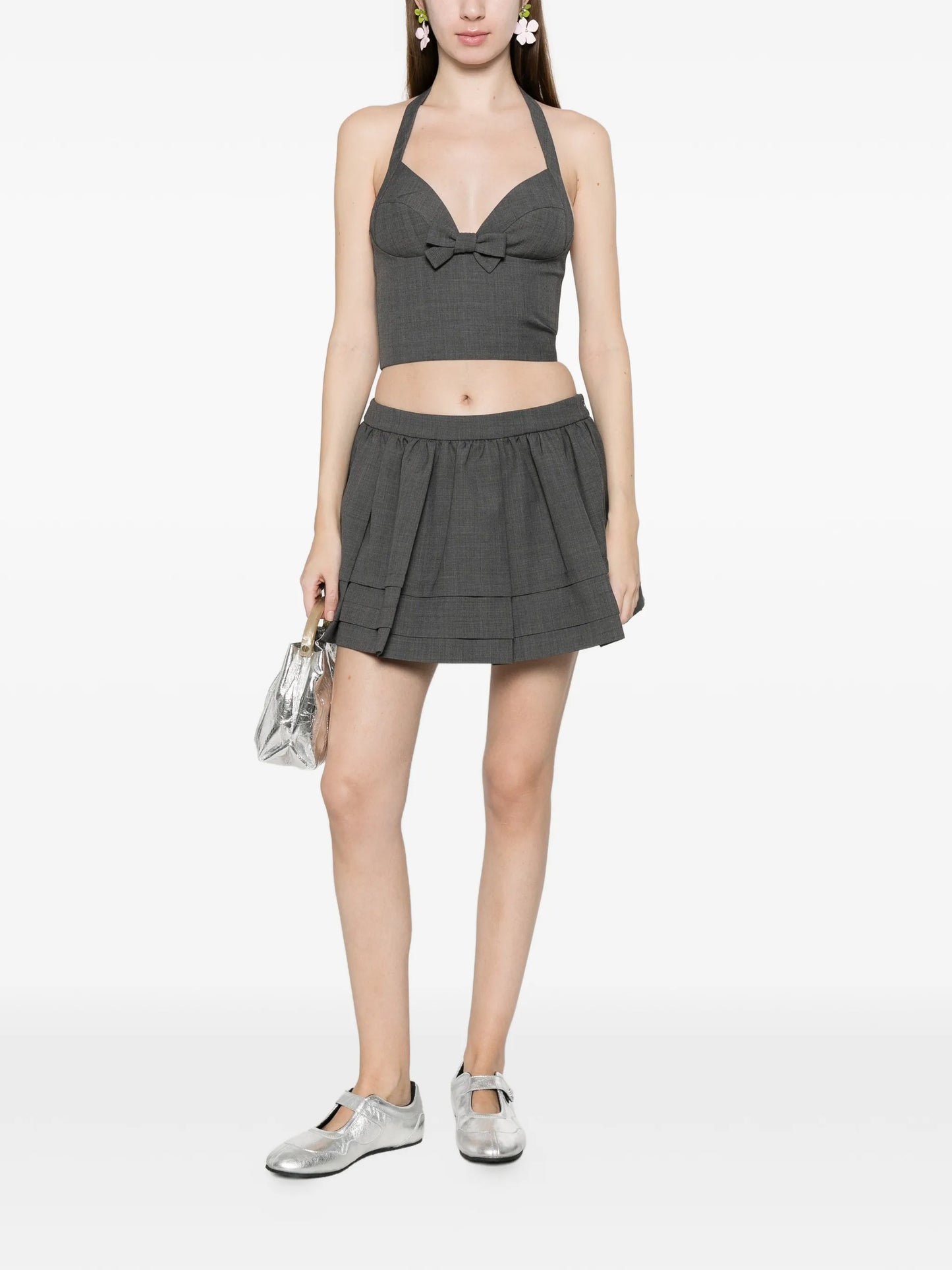 halterneck bow-tie top