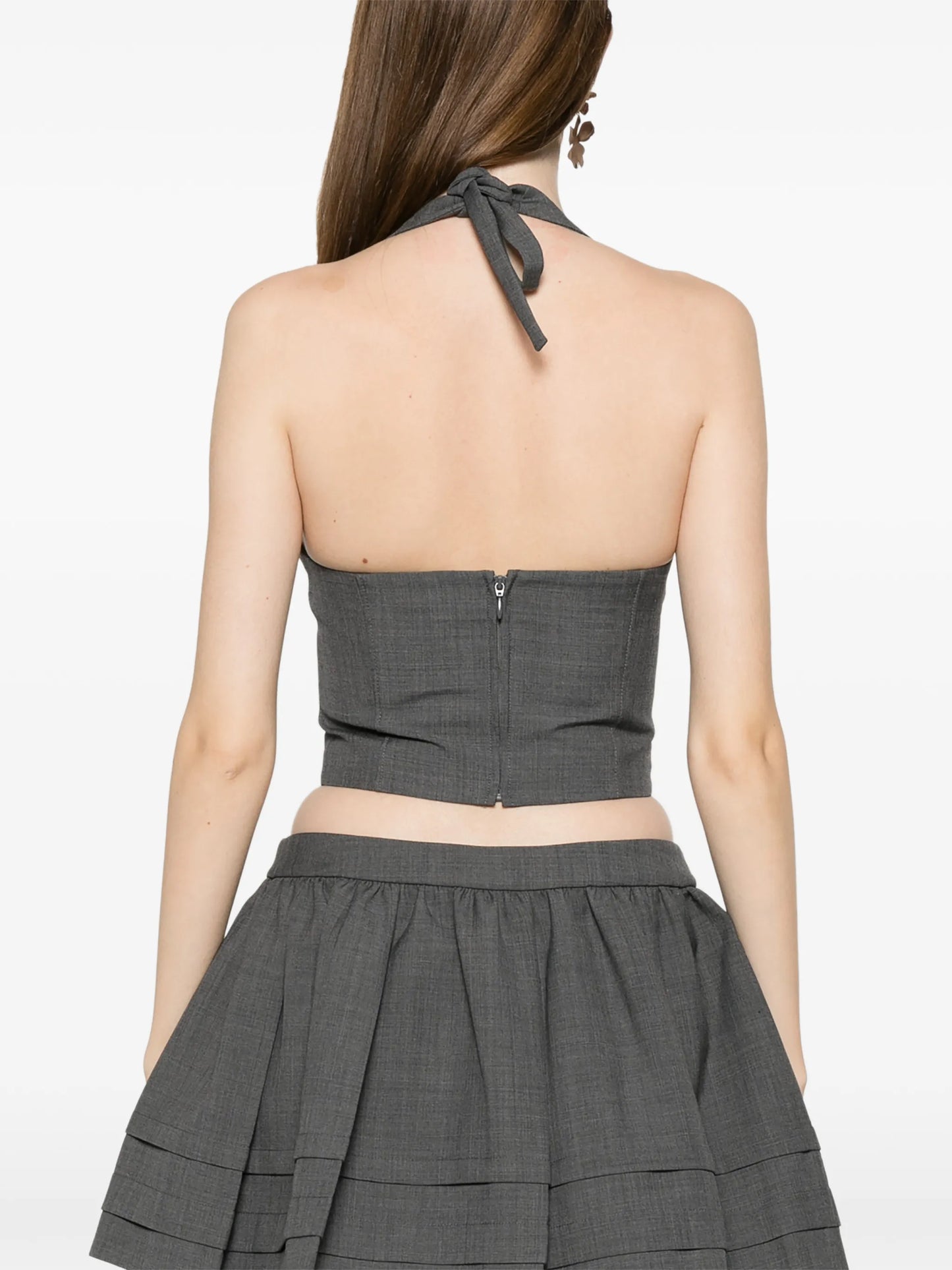 halterneck bow-tie top