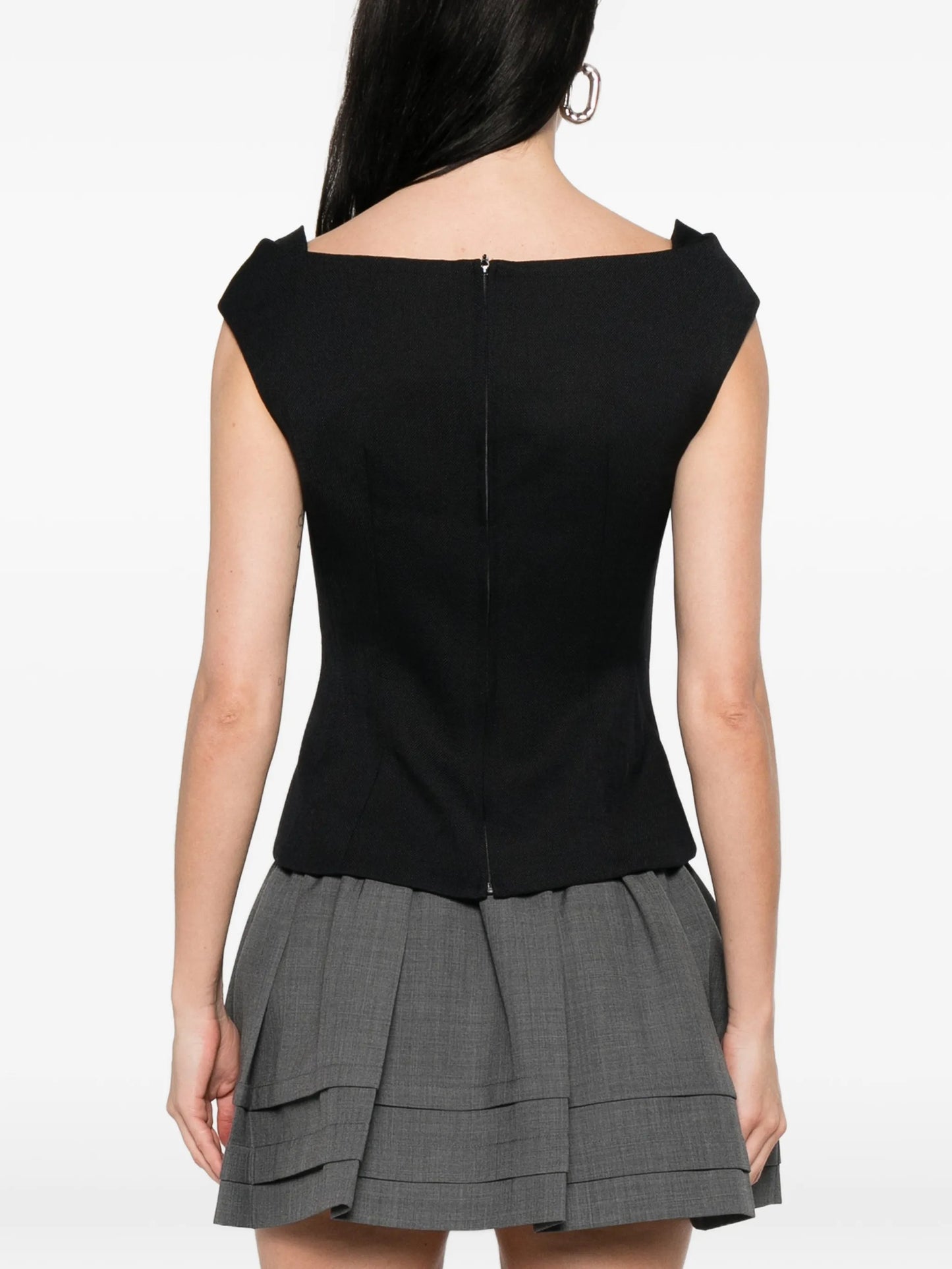 bow-embellishment blouse