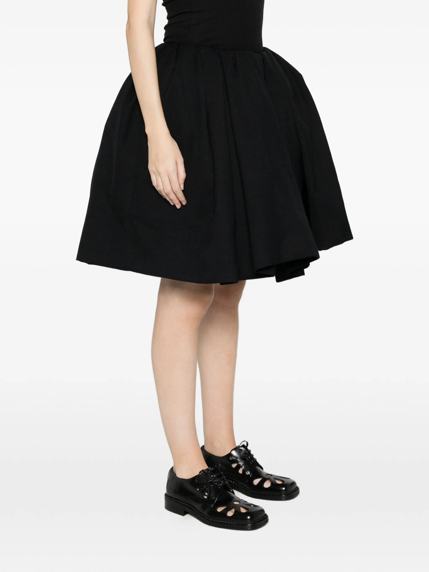 pleated pouf skirt