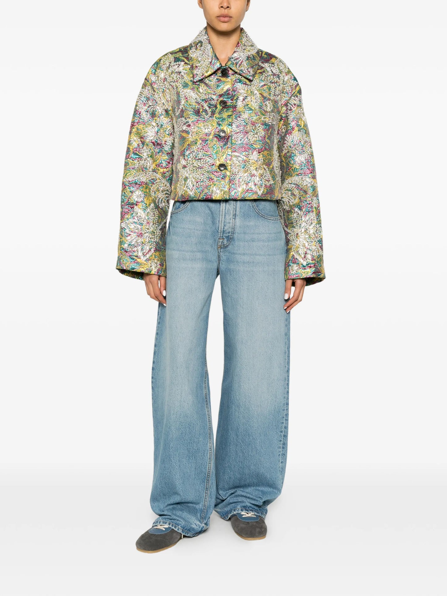 Vondero bead-embellished jacquard jacket