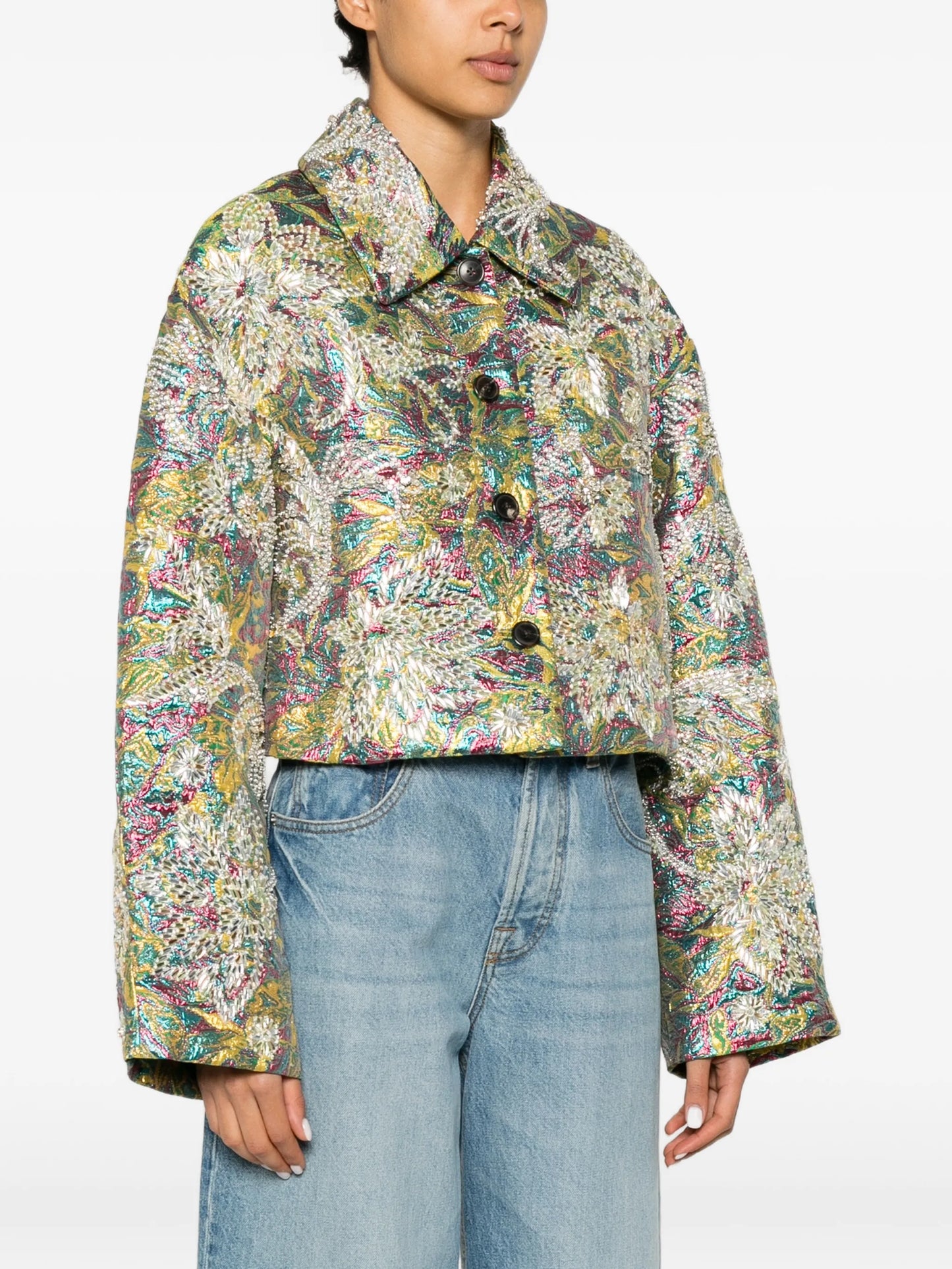 Vondero bead-embellished jacquard jacket