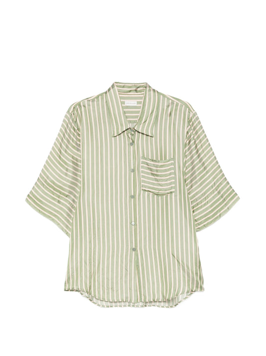 striped chest-pocket shirt