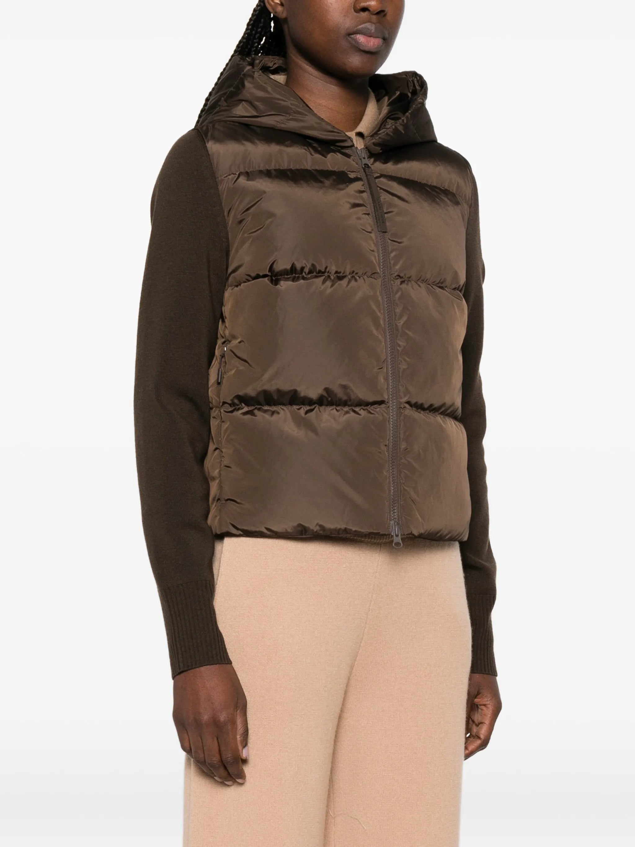 HyBridge quilted hooded jacket