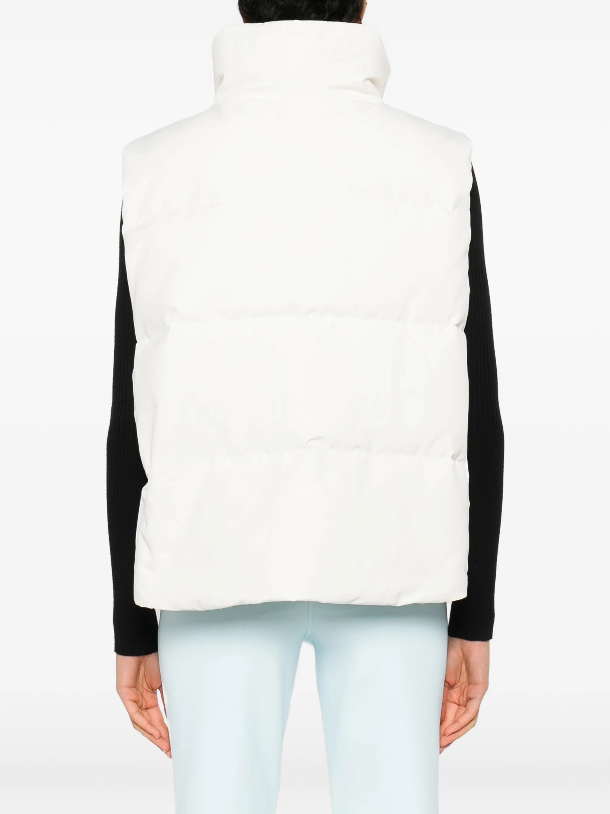cropped padded vest