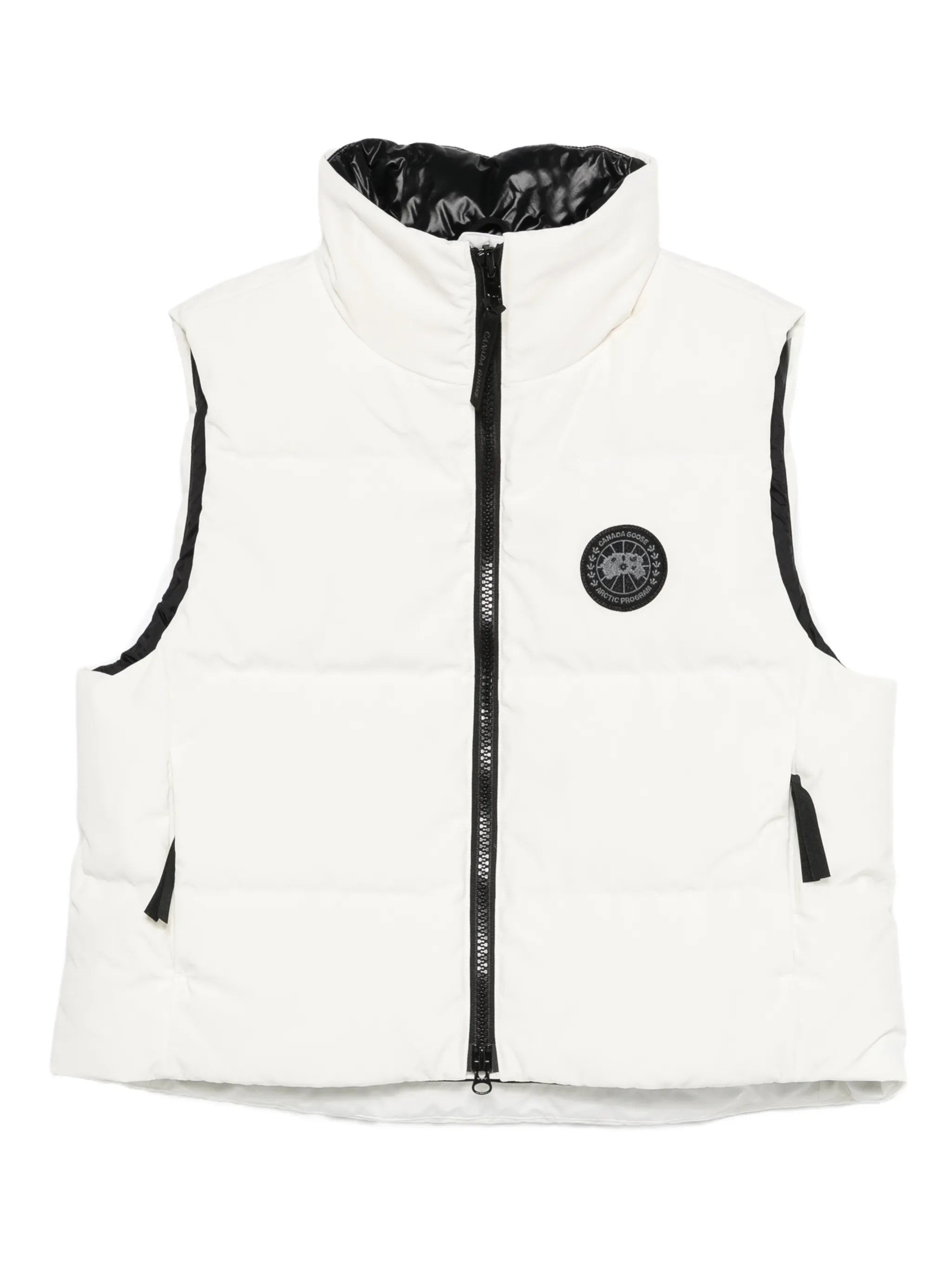 cropped padded vest
