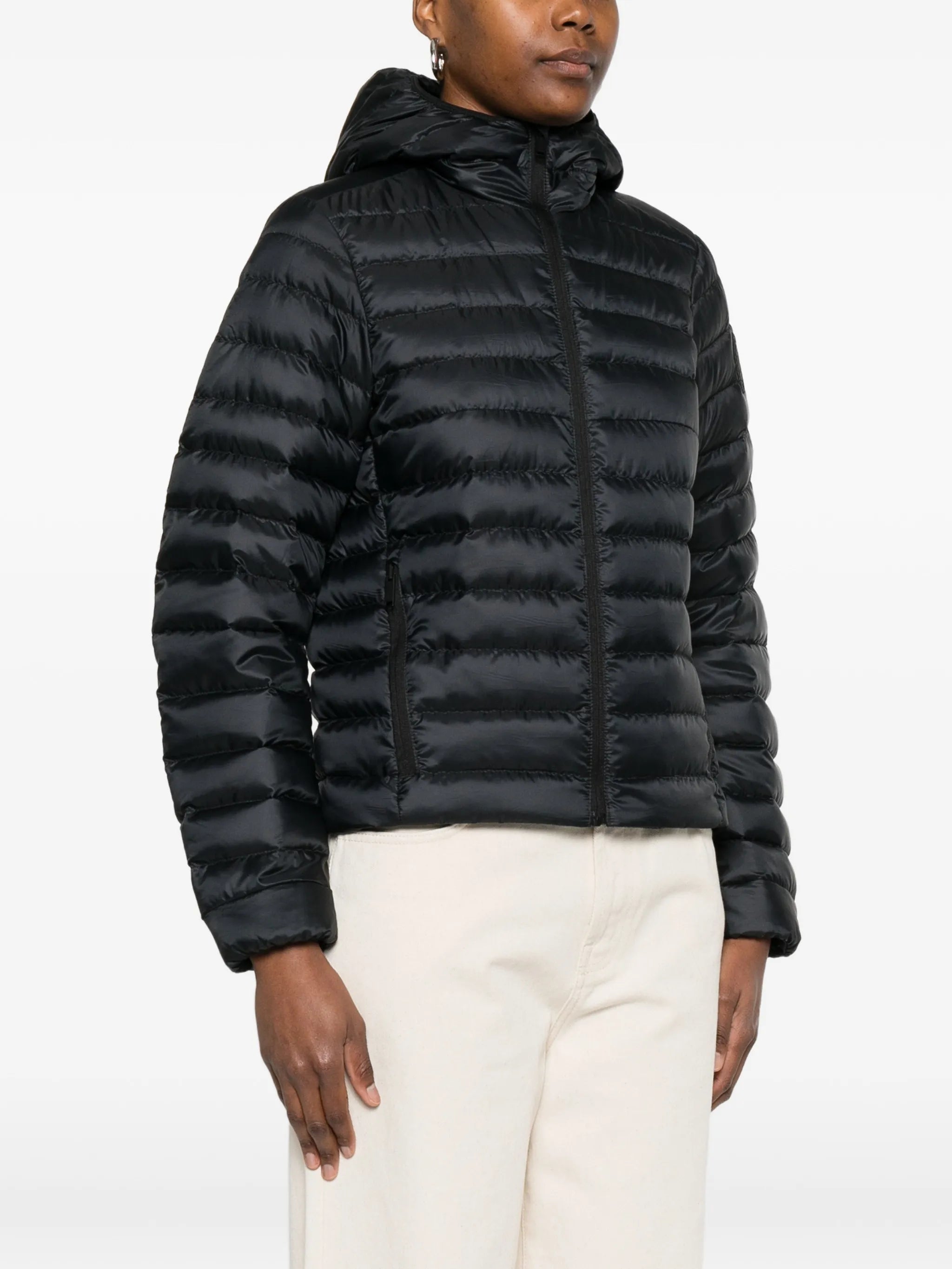 Aethera hooded quilted jacket
