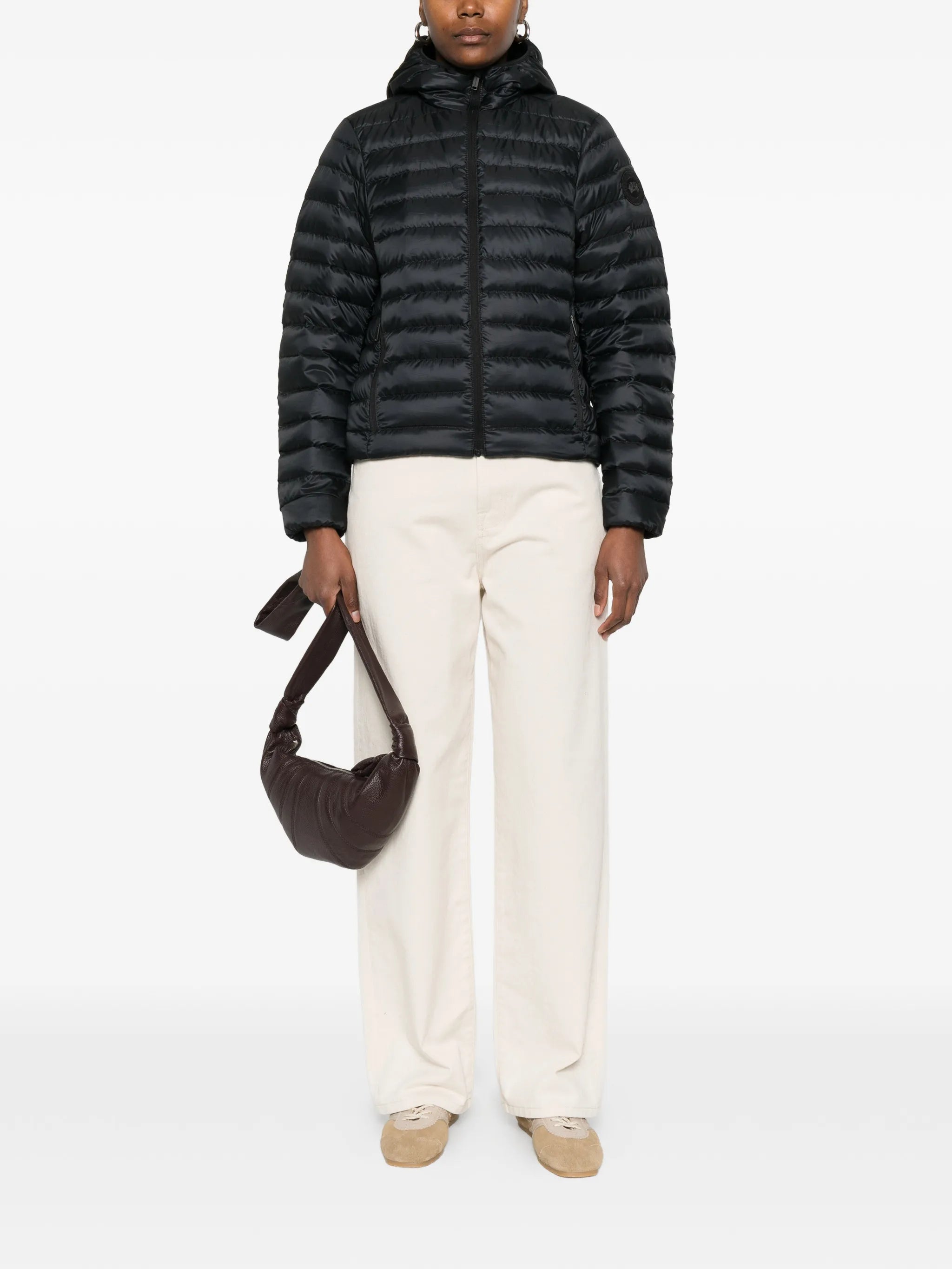 Aethera hooded quilted jacket