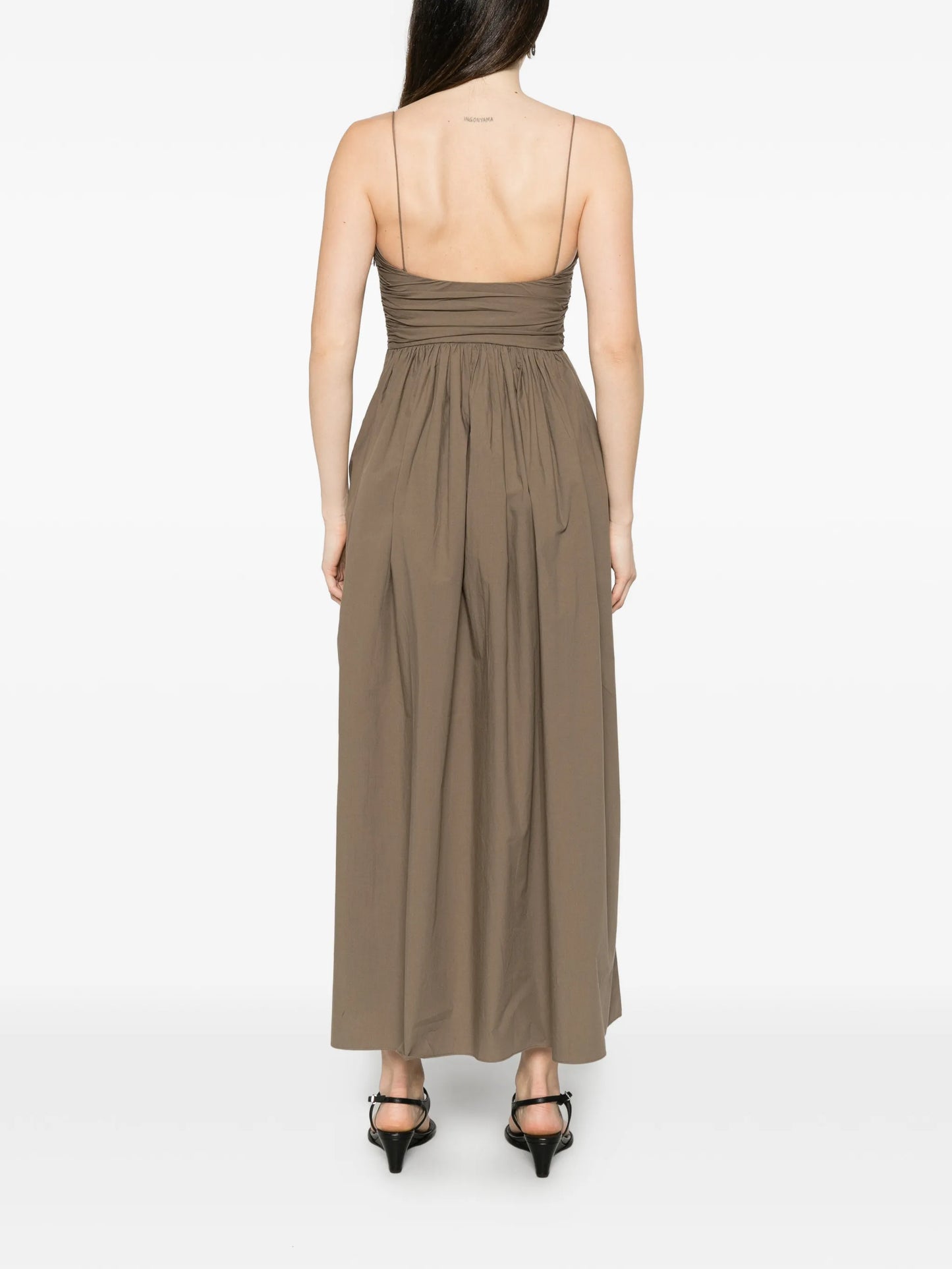 gathered bodice dress