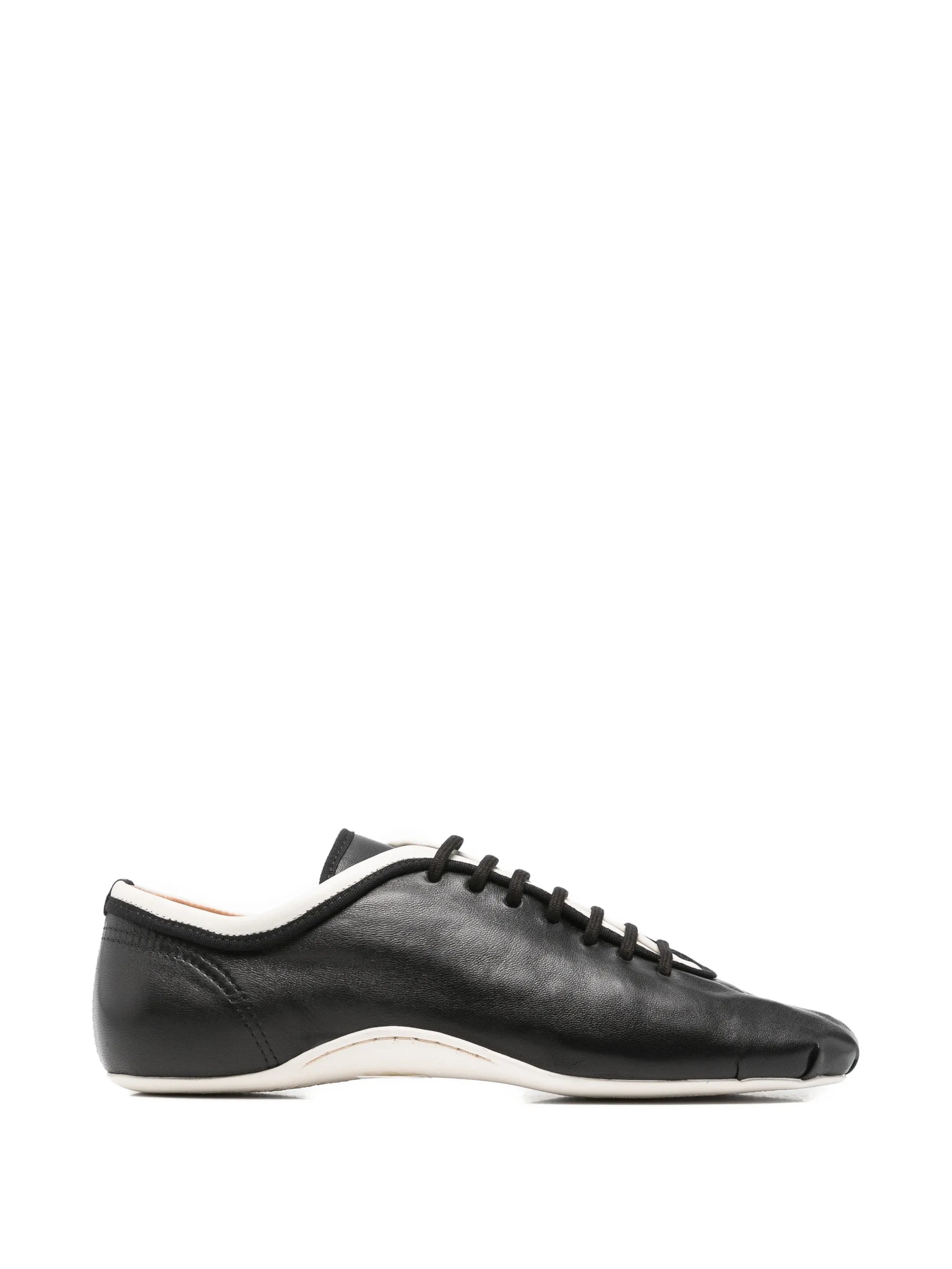 lace-up nappa-leather sneakers