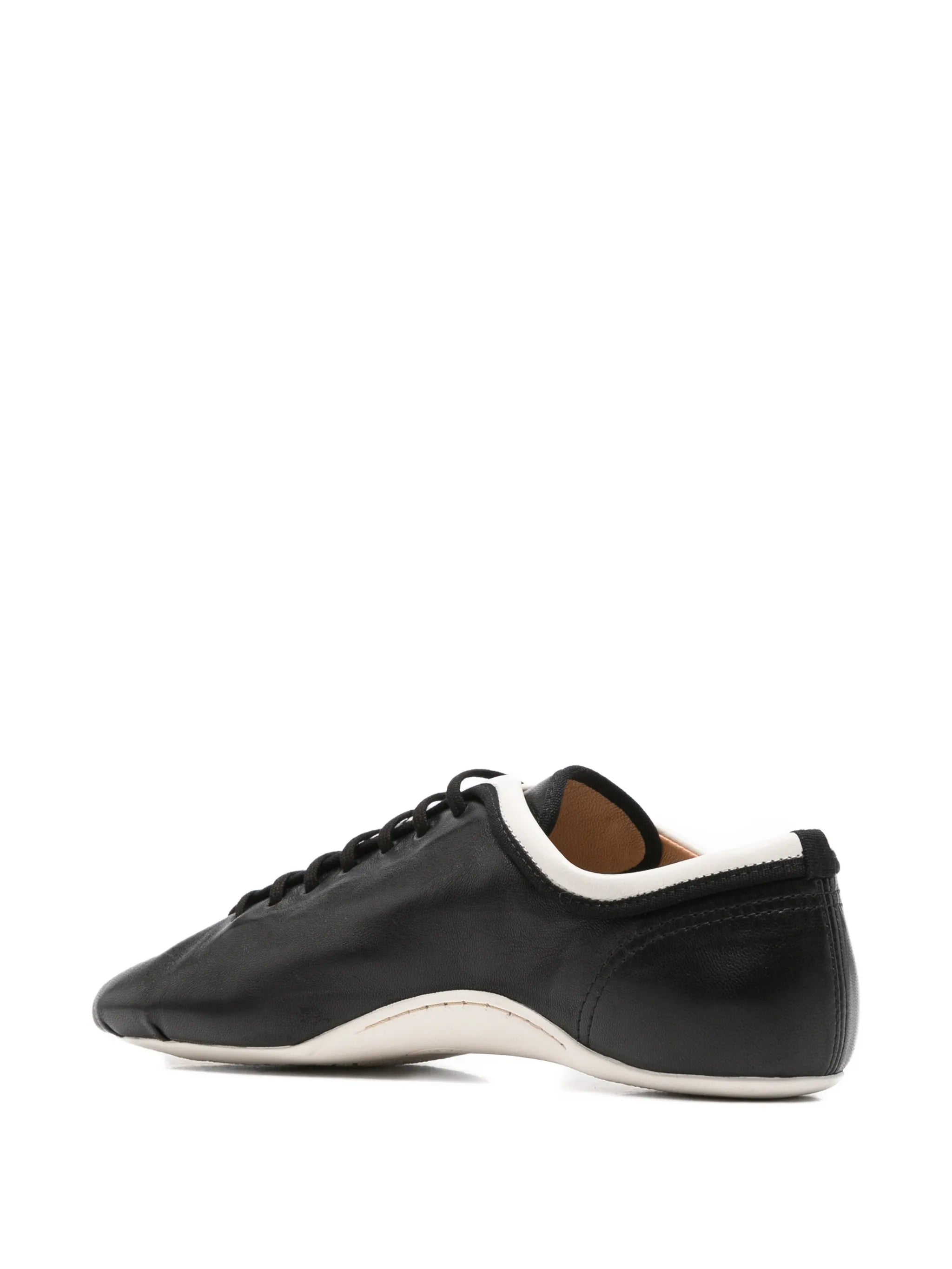 lace-up nappa-leather sneakers