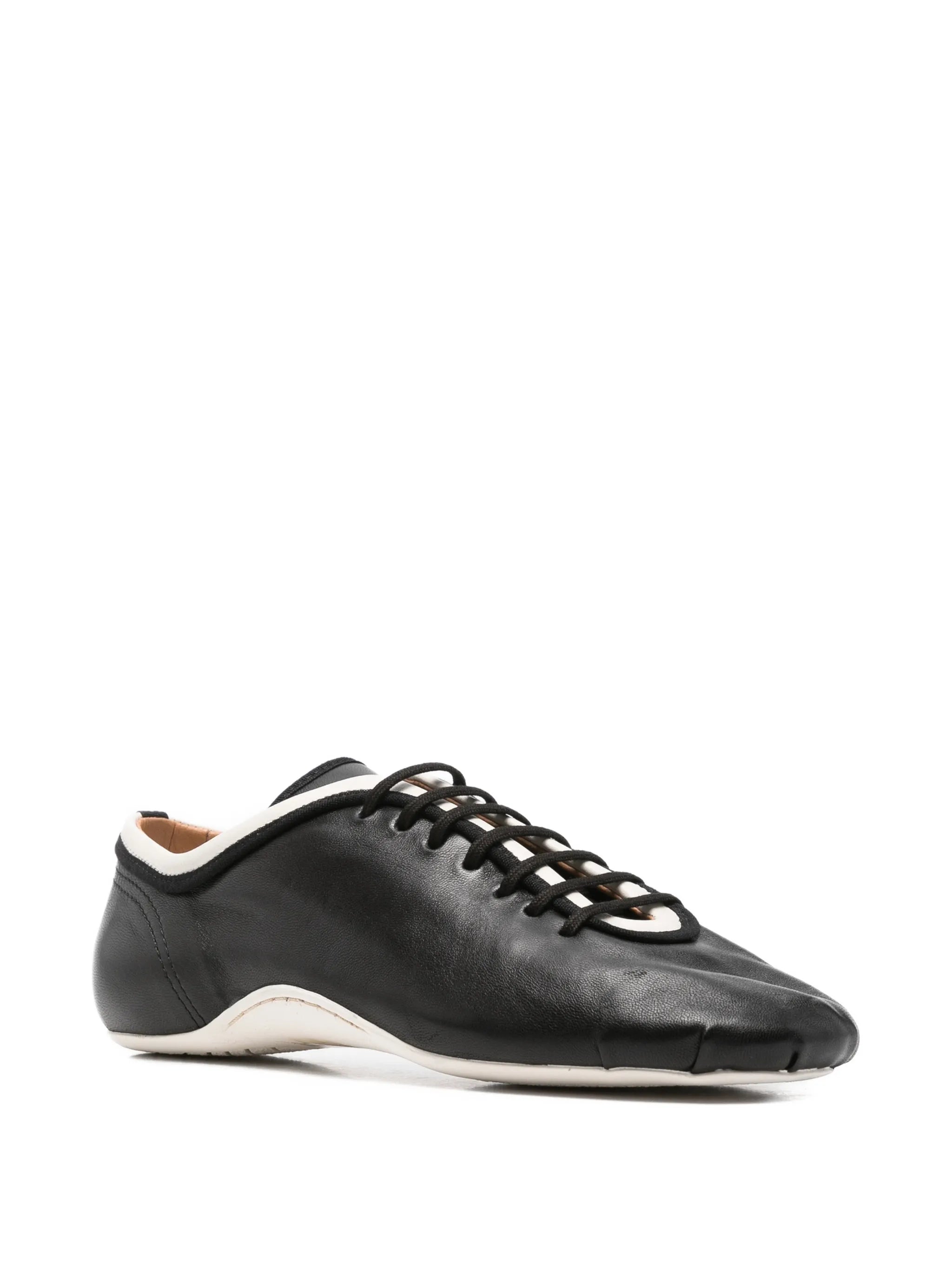 lace-up nappa-leather sneakers