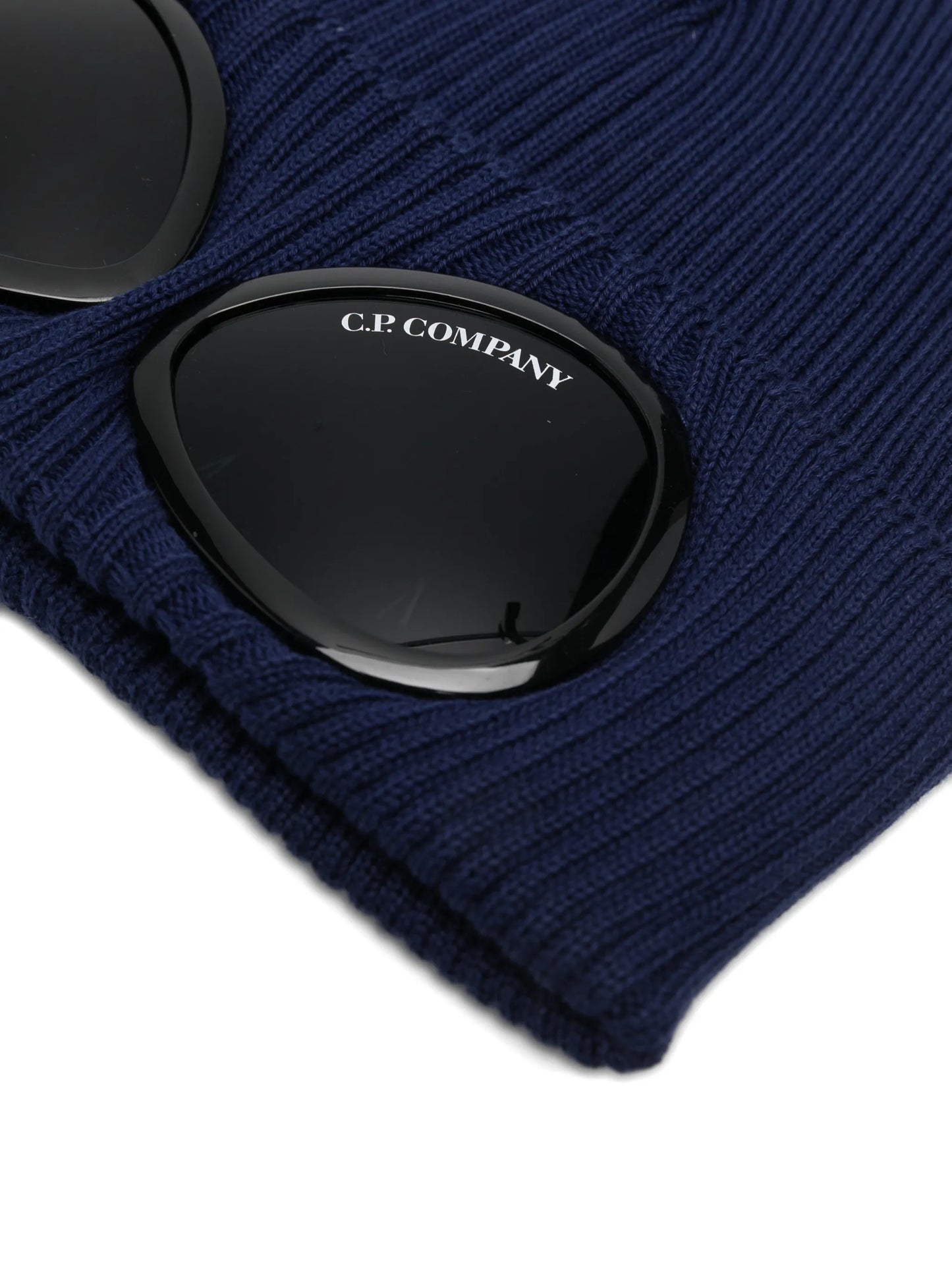 Goggle-detail beanie hat