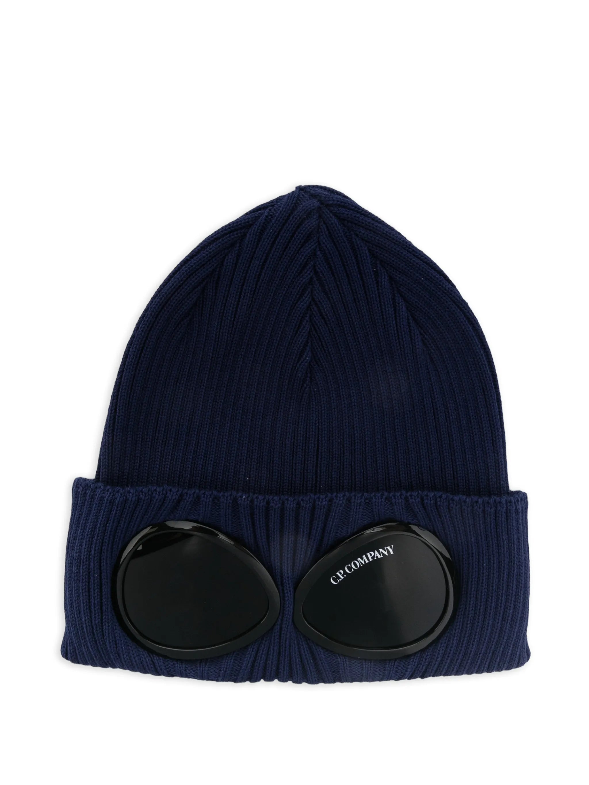 Goggle-detail beanie hat