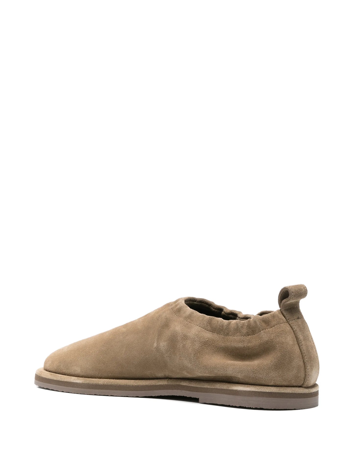 elastic-back suede slippers