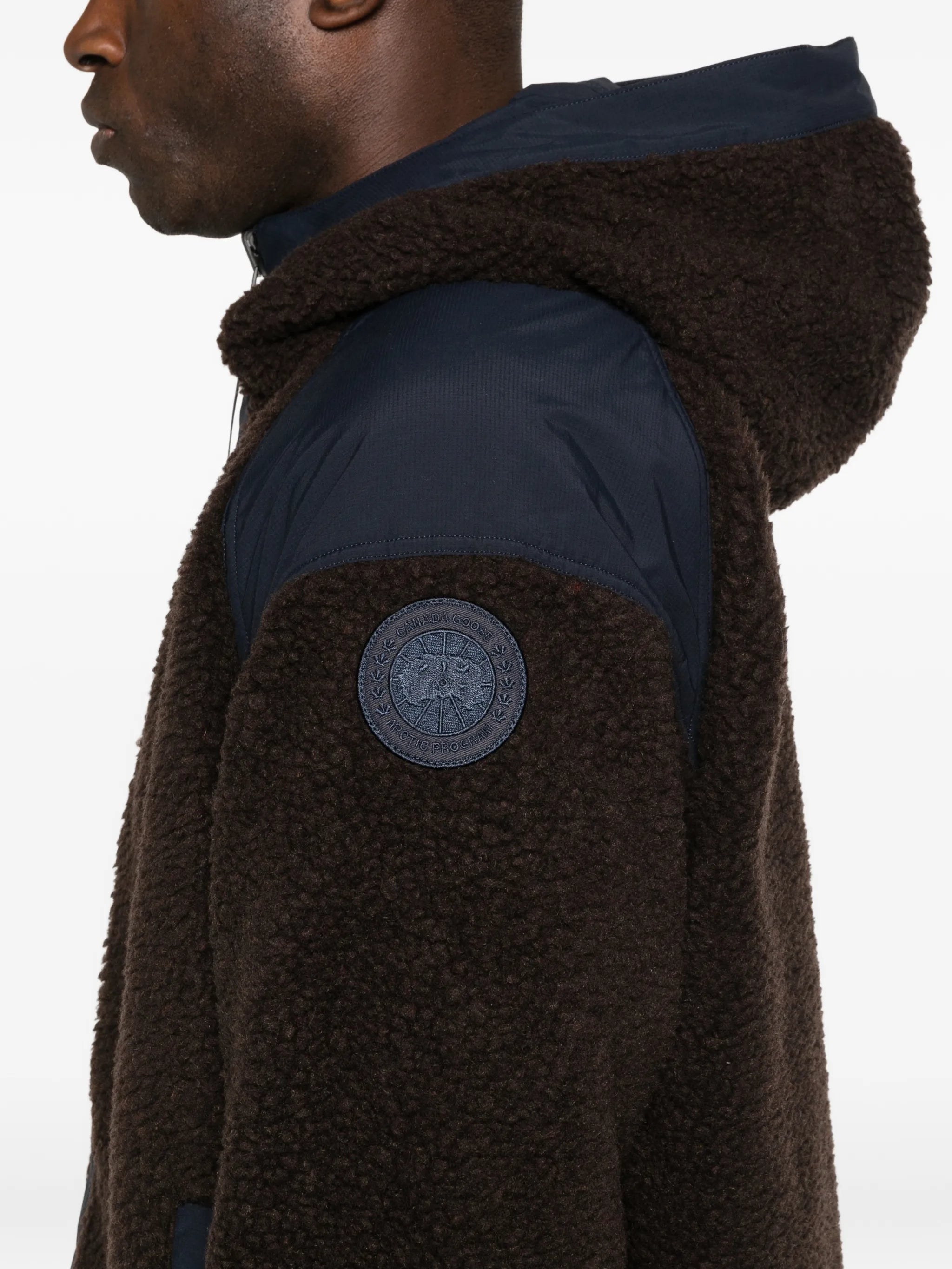 Alberni reversible fleece bomber jacket