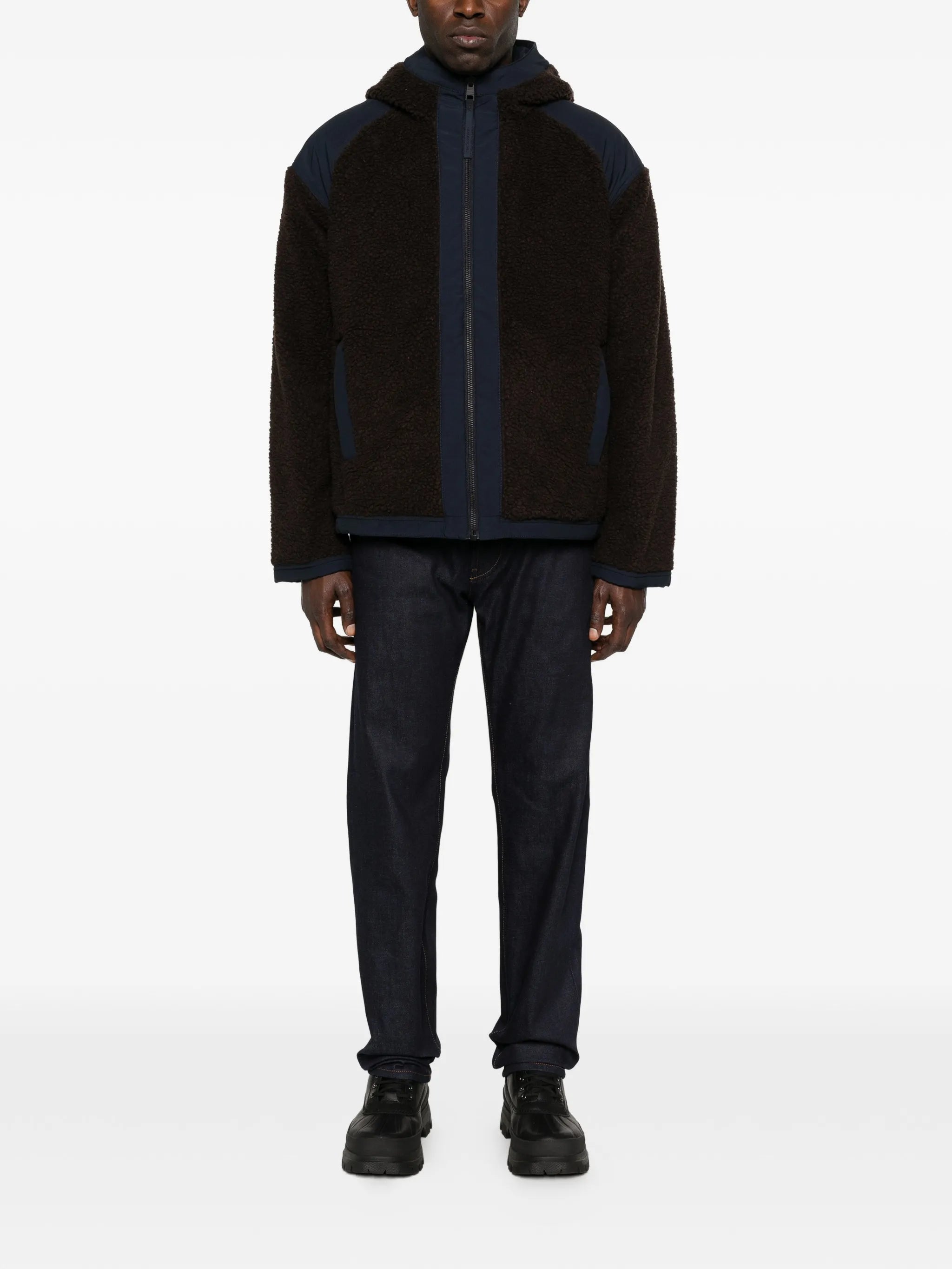 Alberni reversible fleece bomber jacket