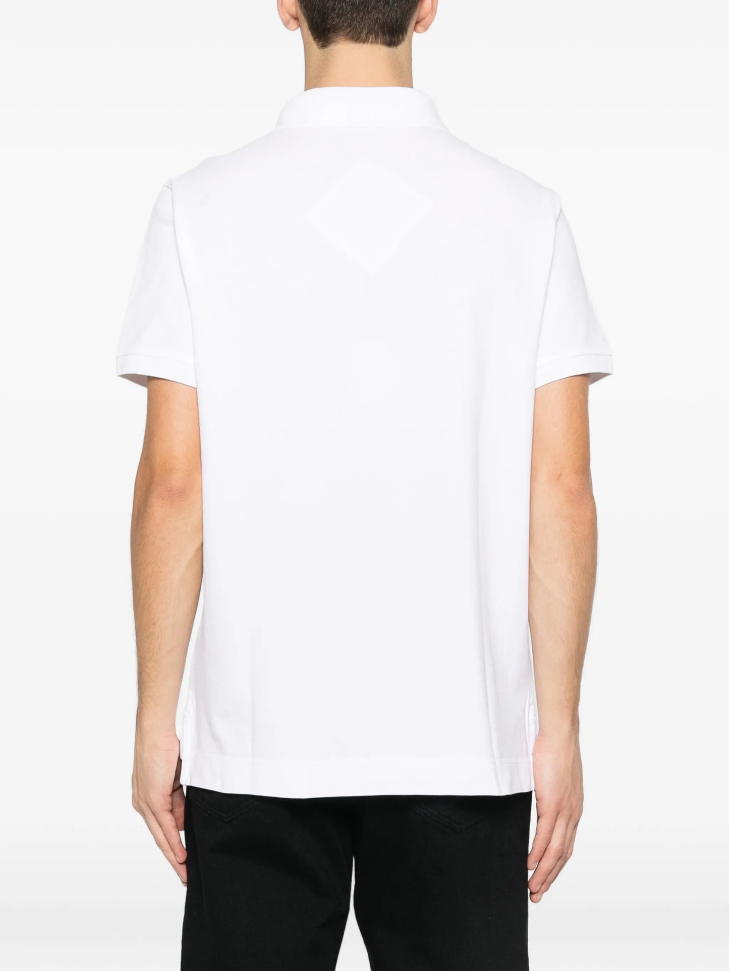 logo-patch polo shirt