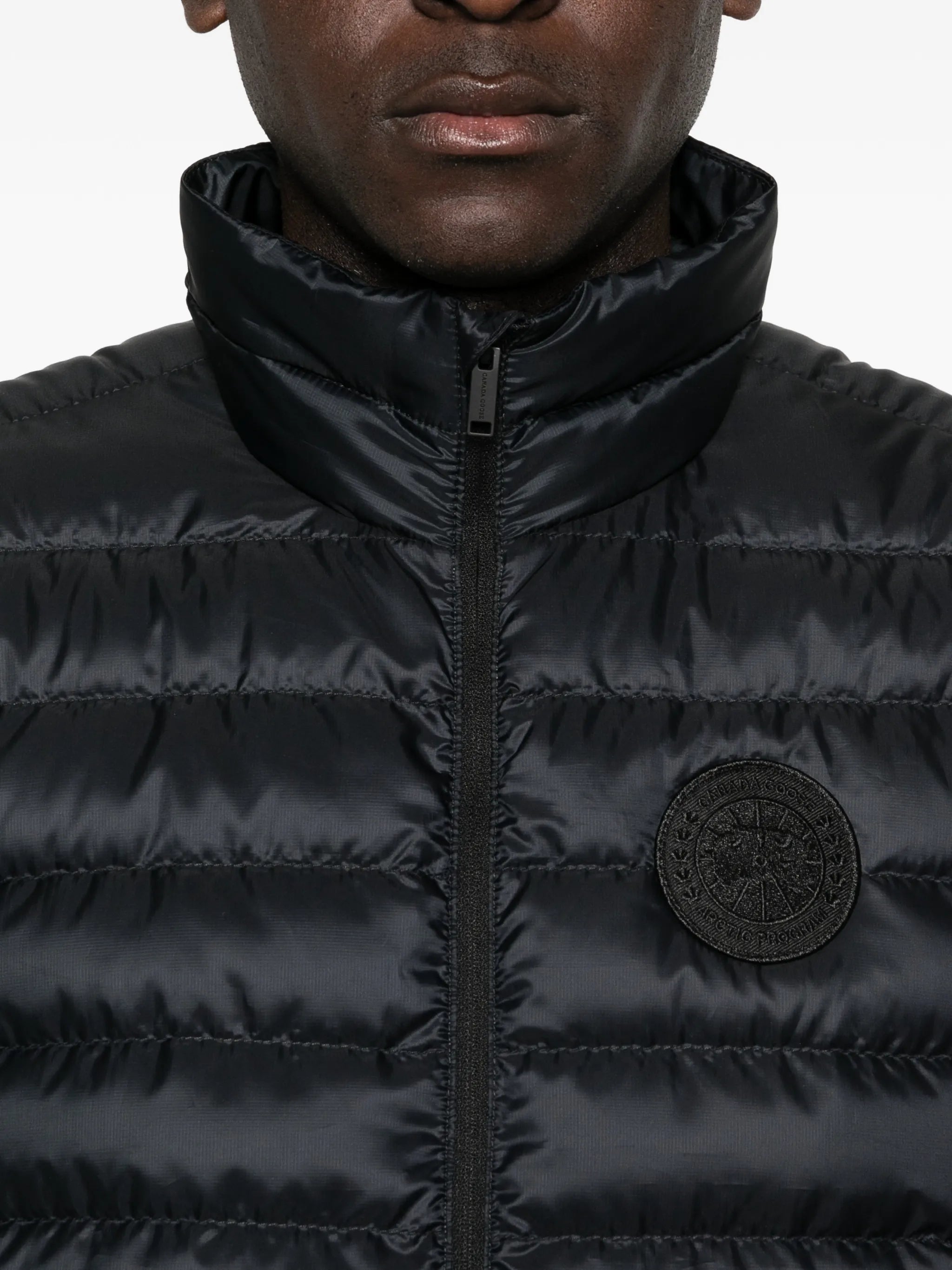 padded zip-up gilet