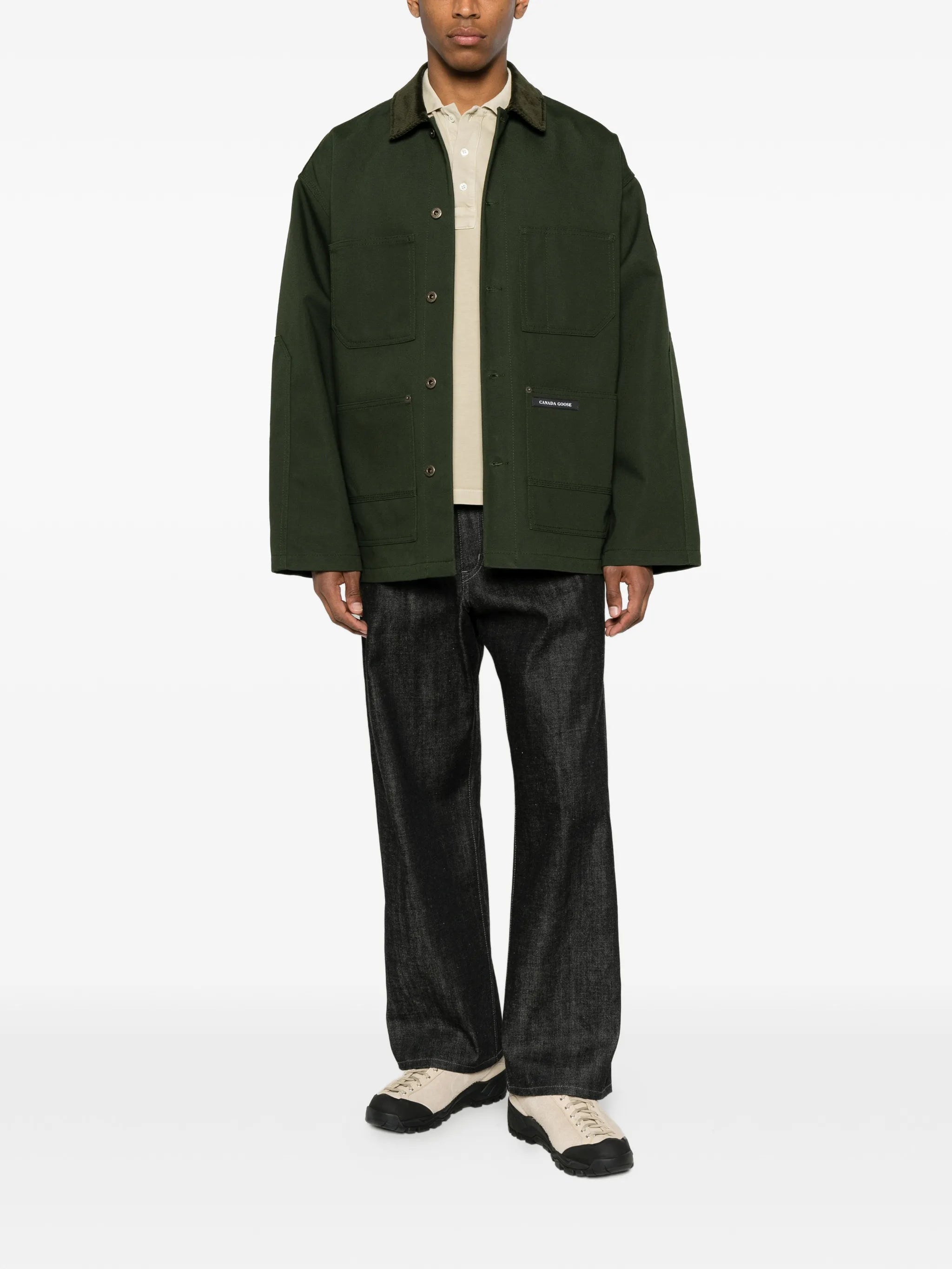 Beaumont corduroy-collar coat