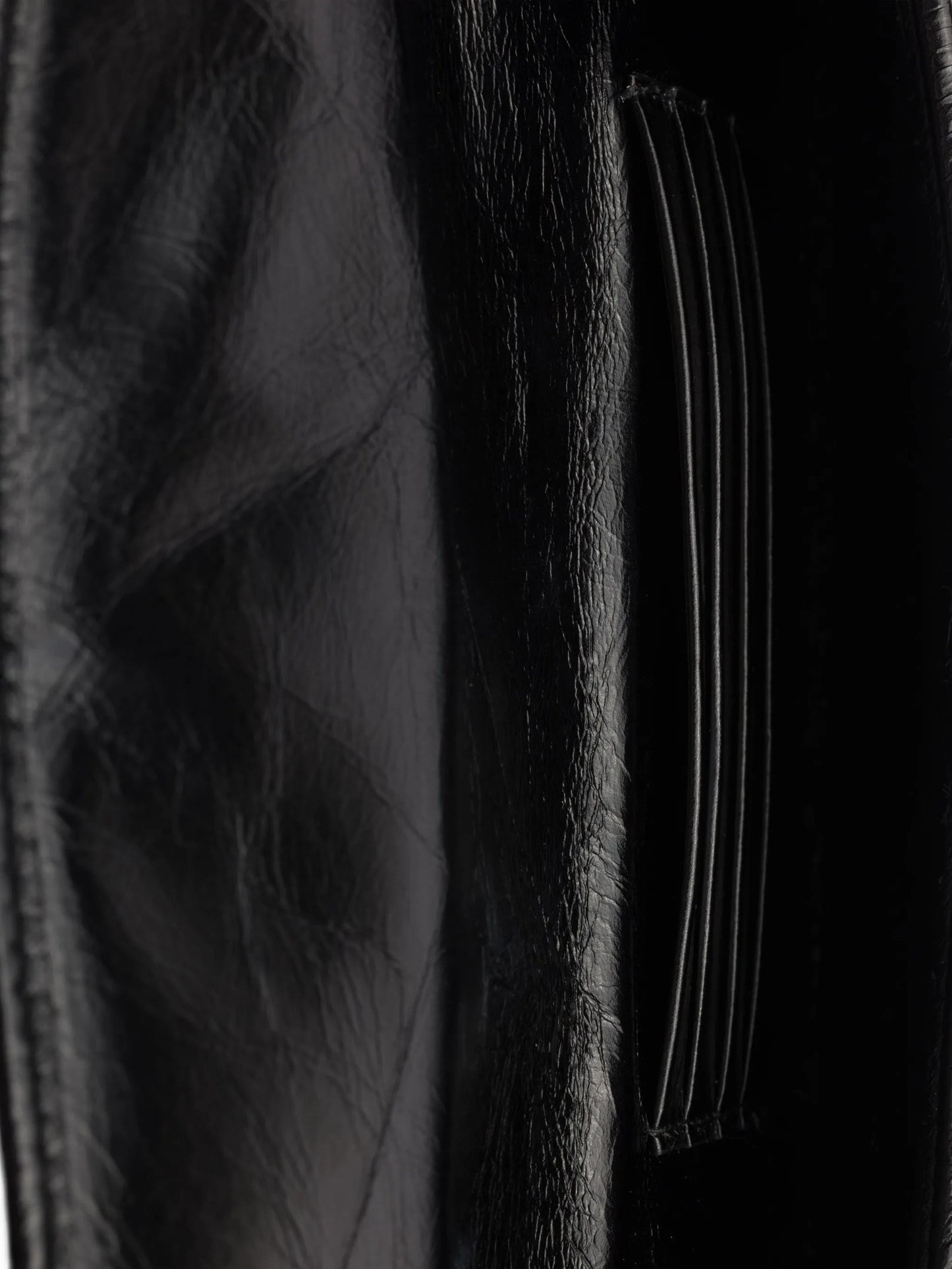 triangle-logo leather wallet