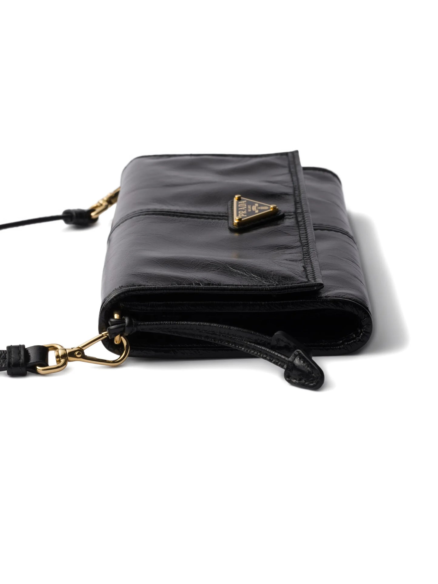 triangle-logo leather wallet