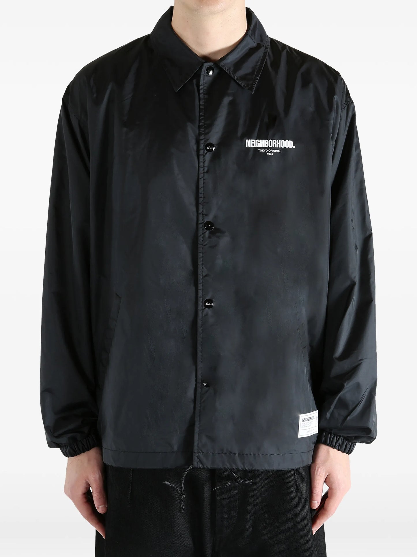buttoned logo jacket