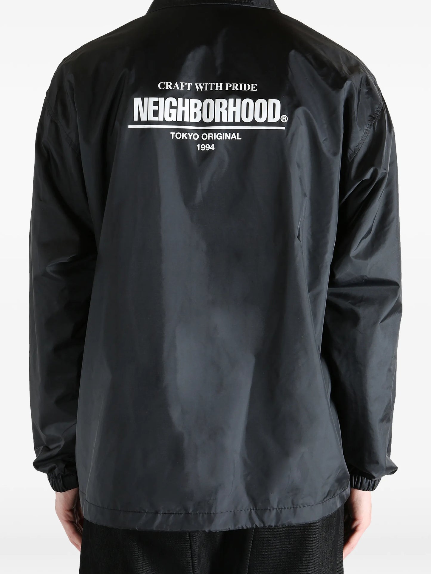 buttoned logo jacket