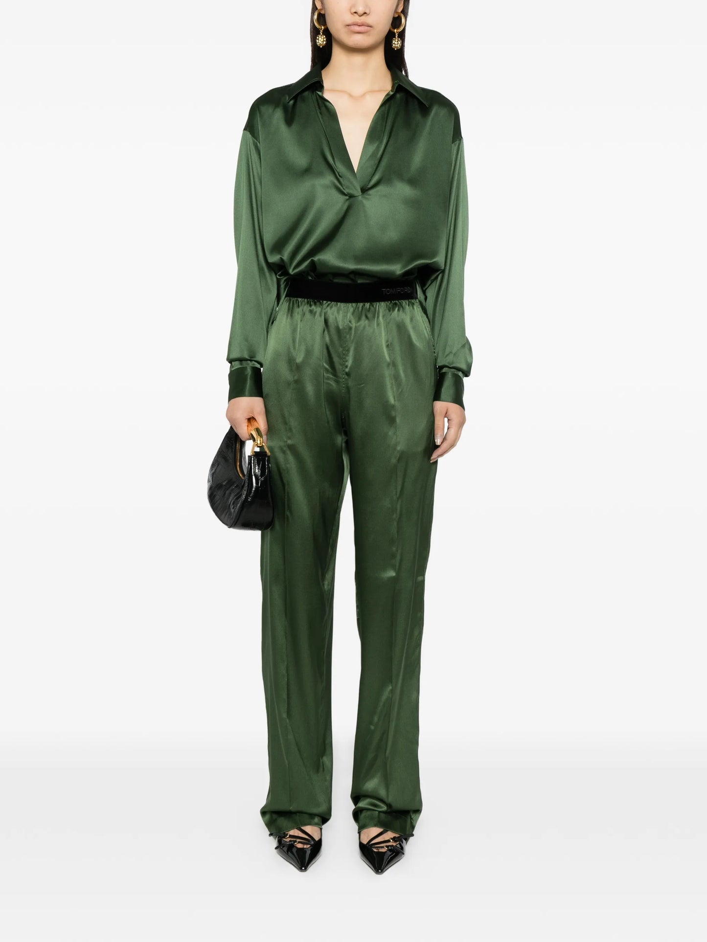 satin trousers