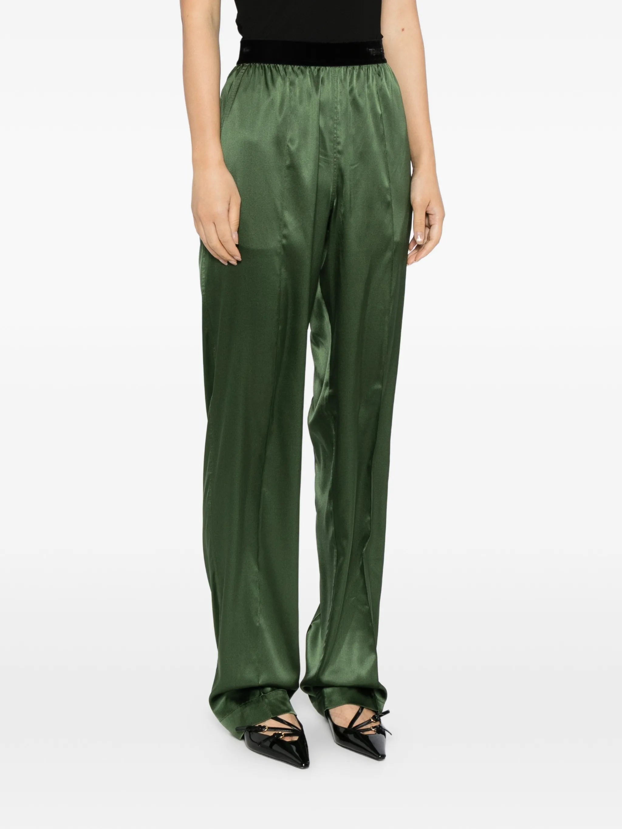 satin trousers