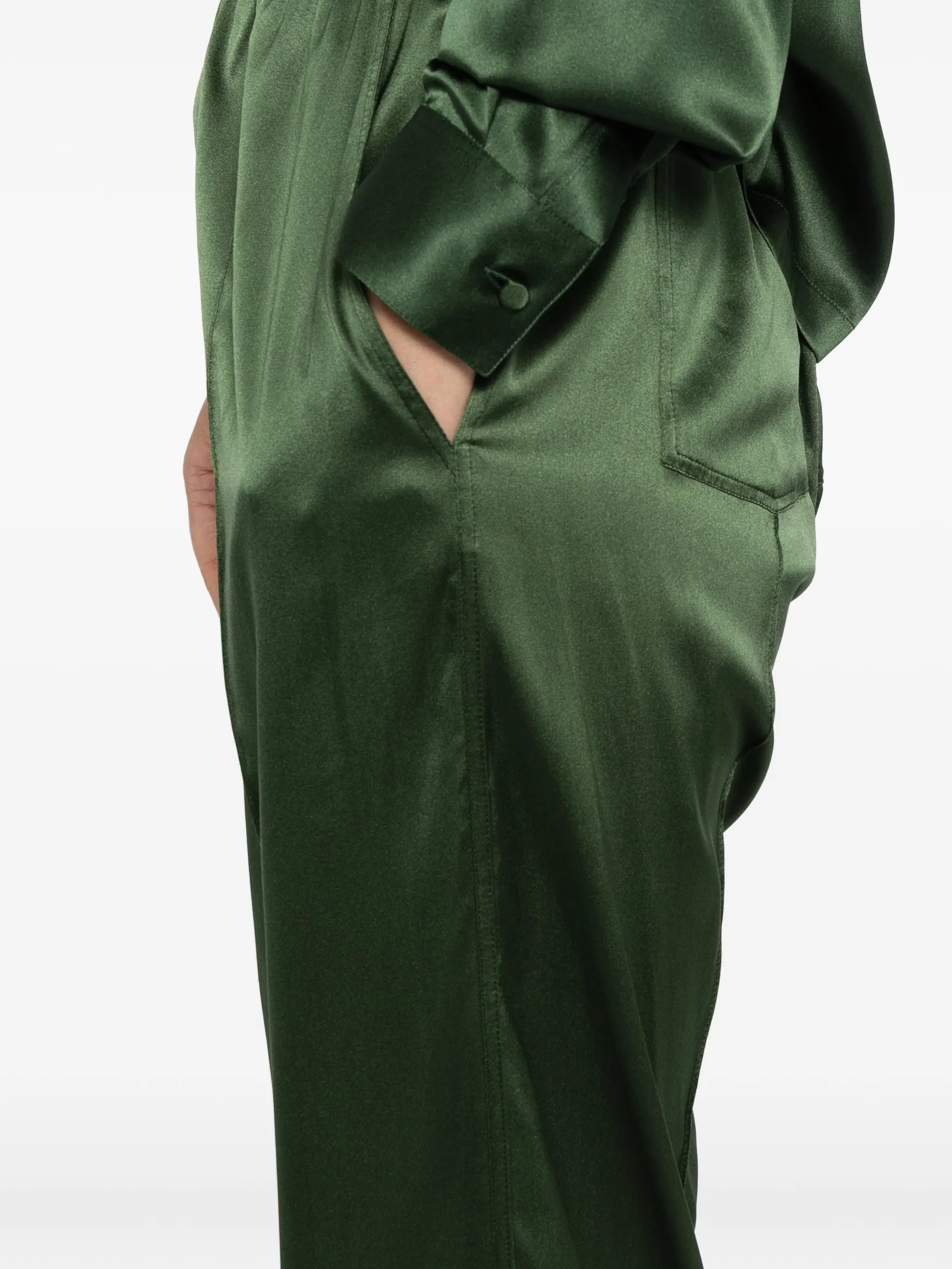 satin trousers