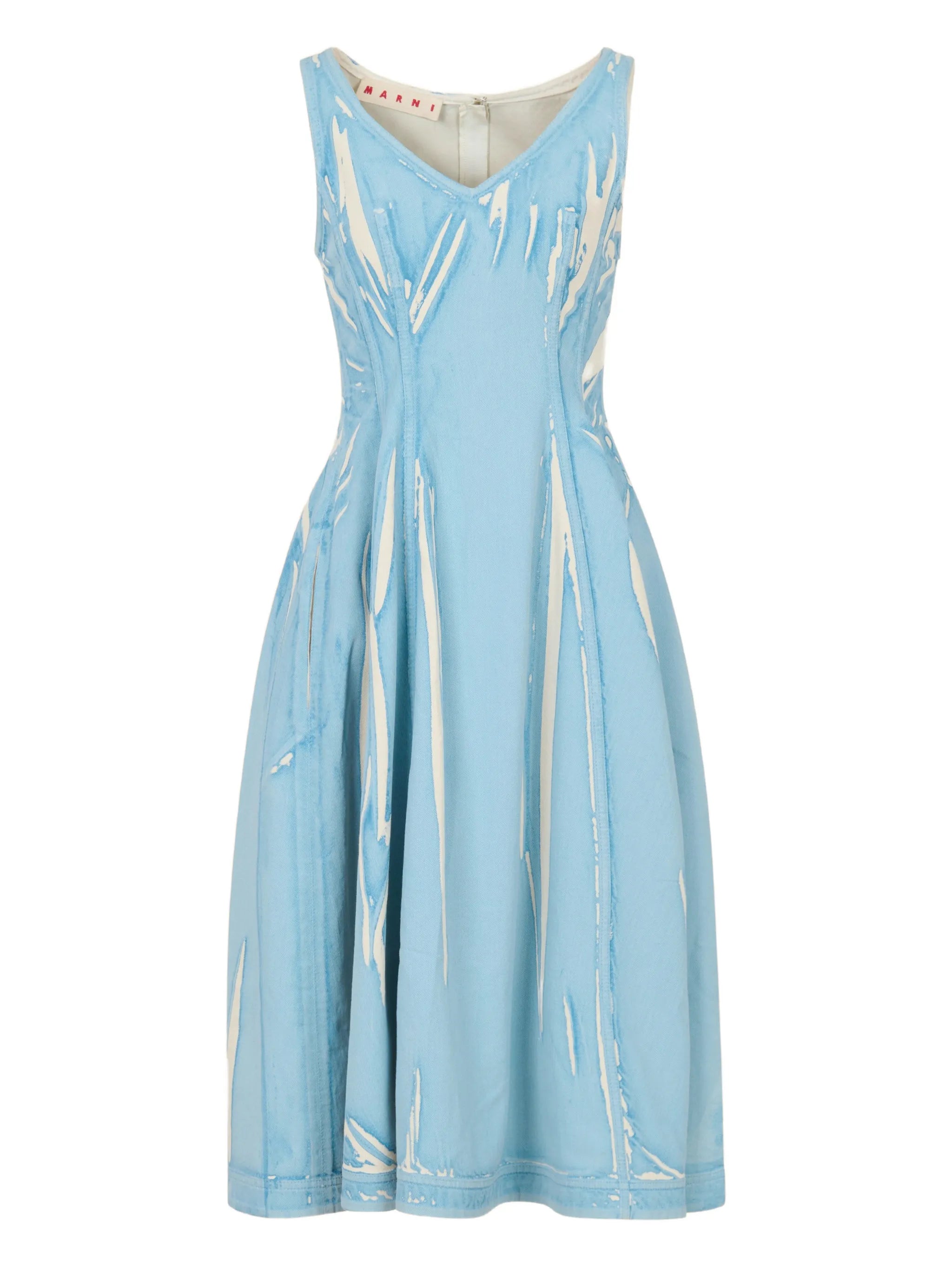V-neck seam dress