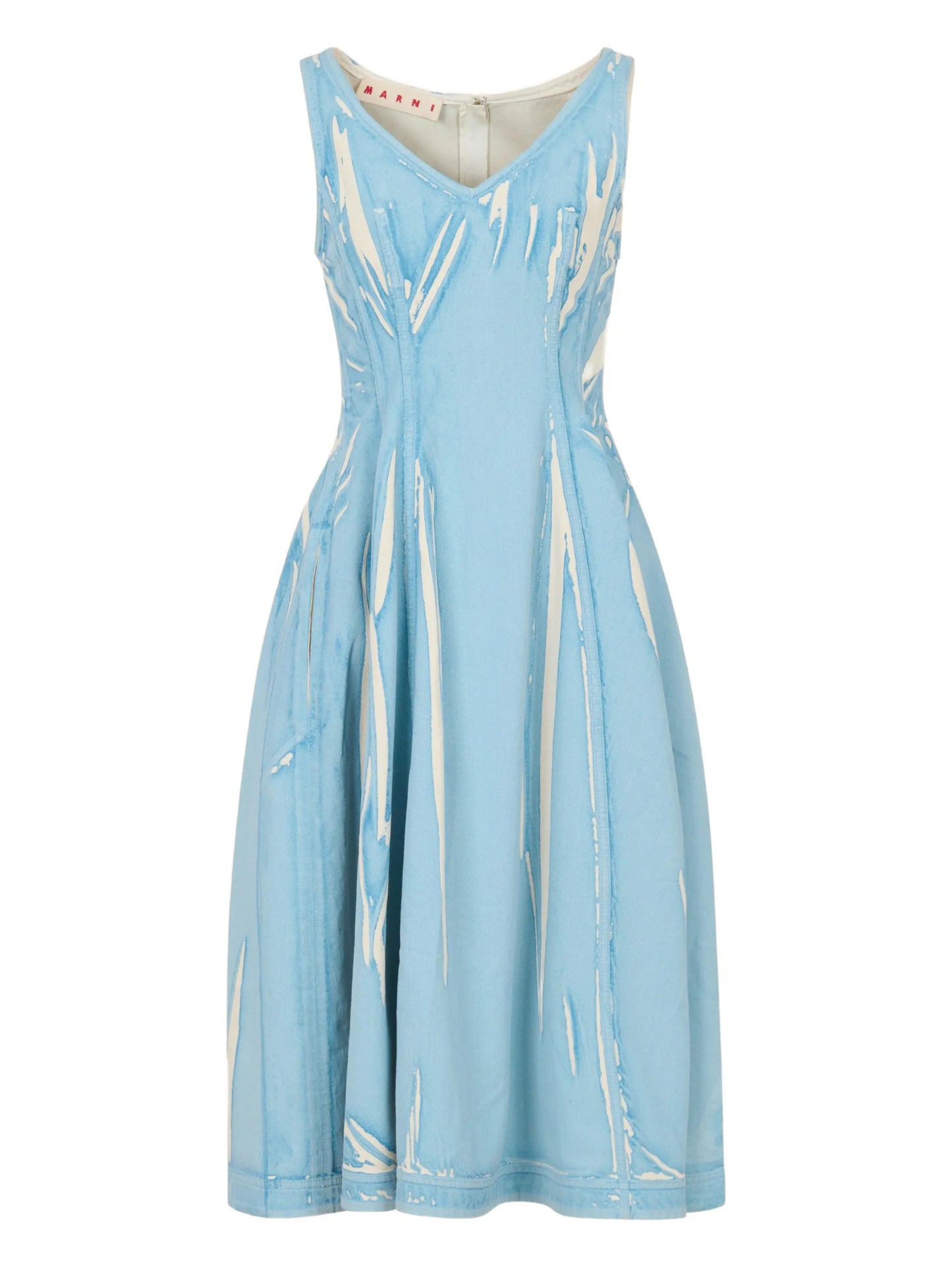 V-neck seam dress