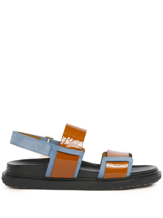 double-strap Fussbett sandals
