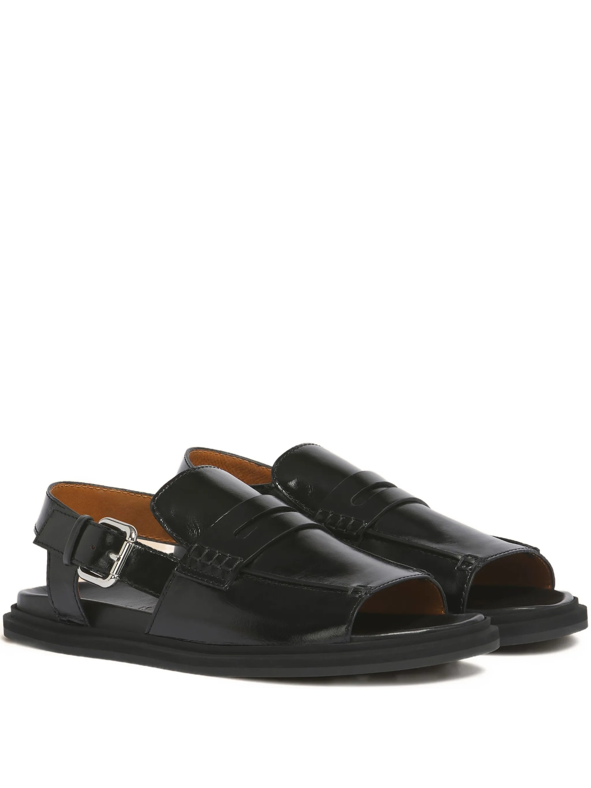 buckle-detail loafer sandals