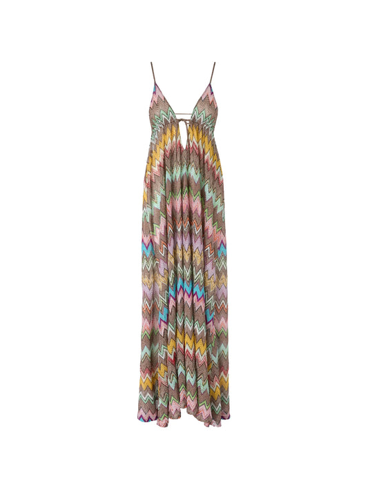 V-neck maxi dress