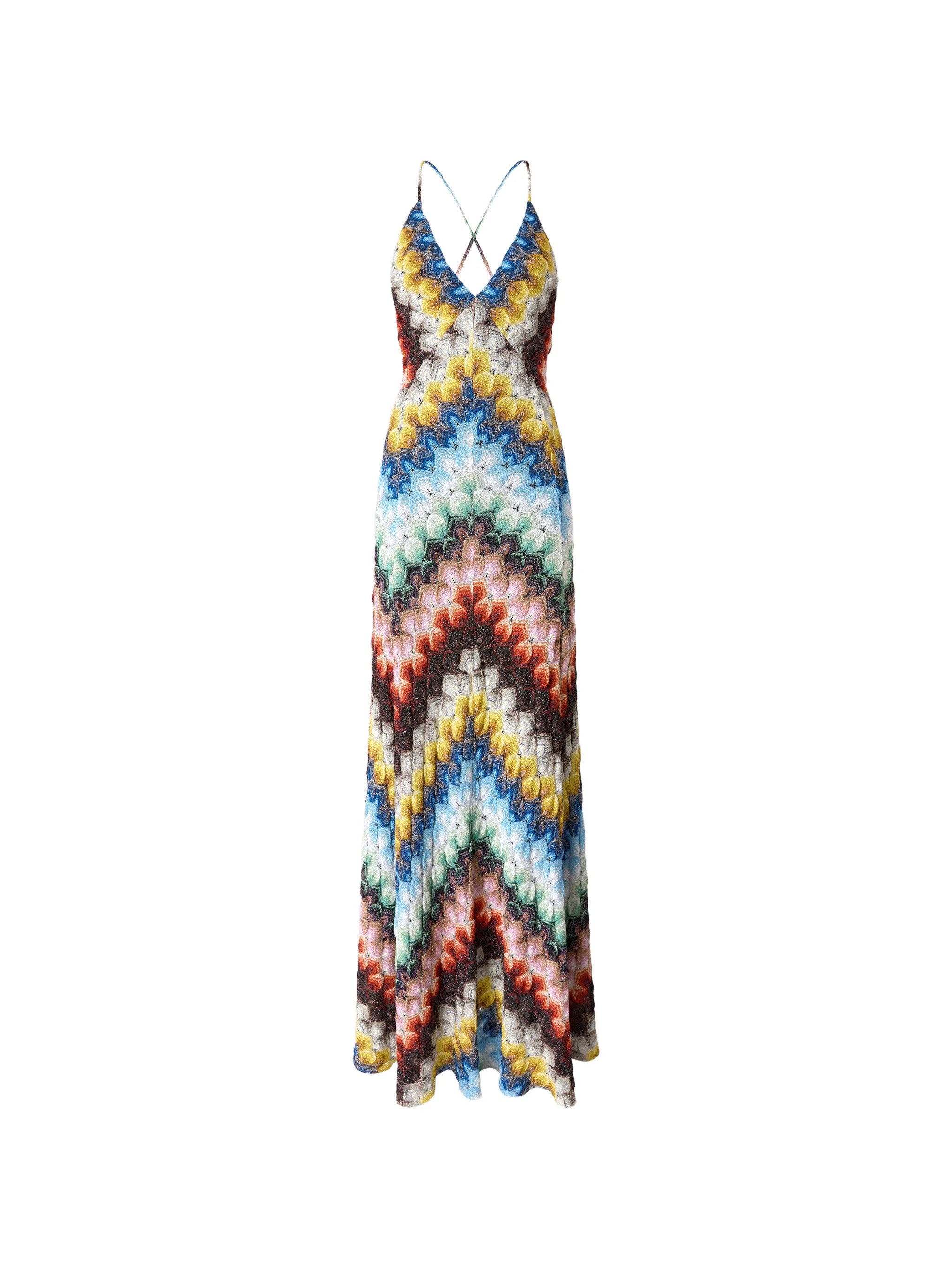 V-neck maxi dress
