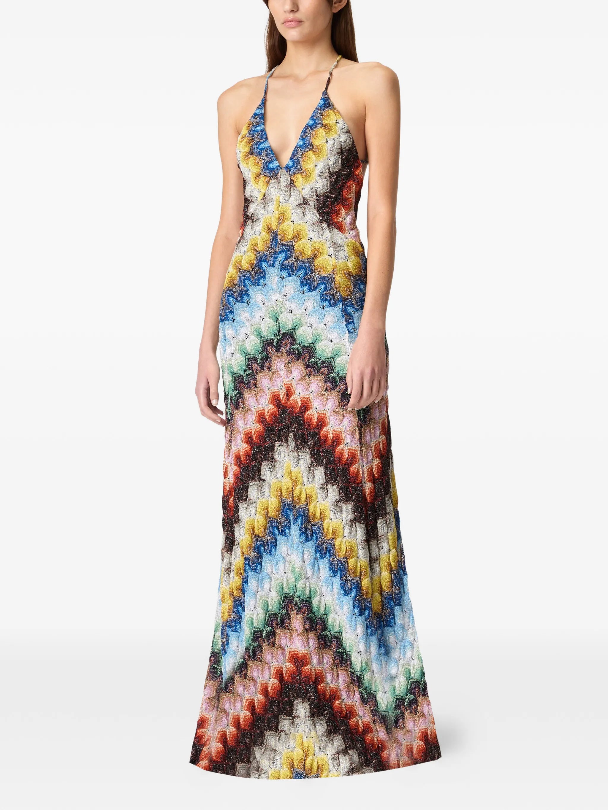 V-neck maxi dress